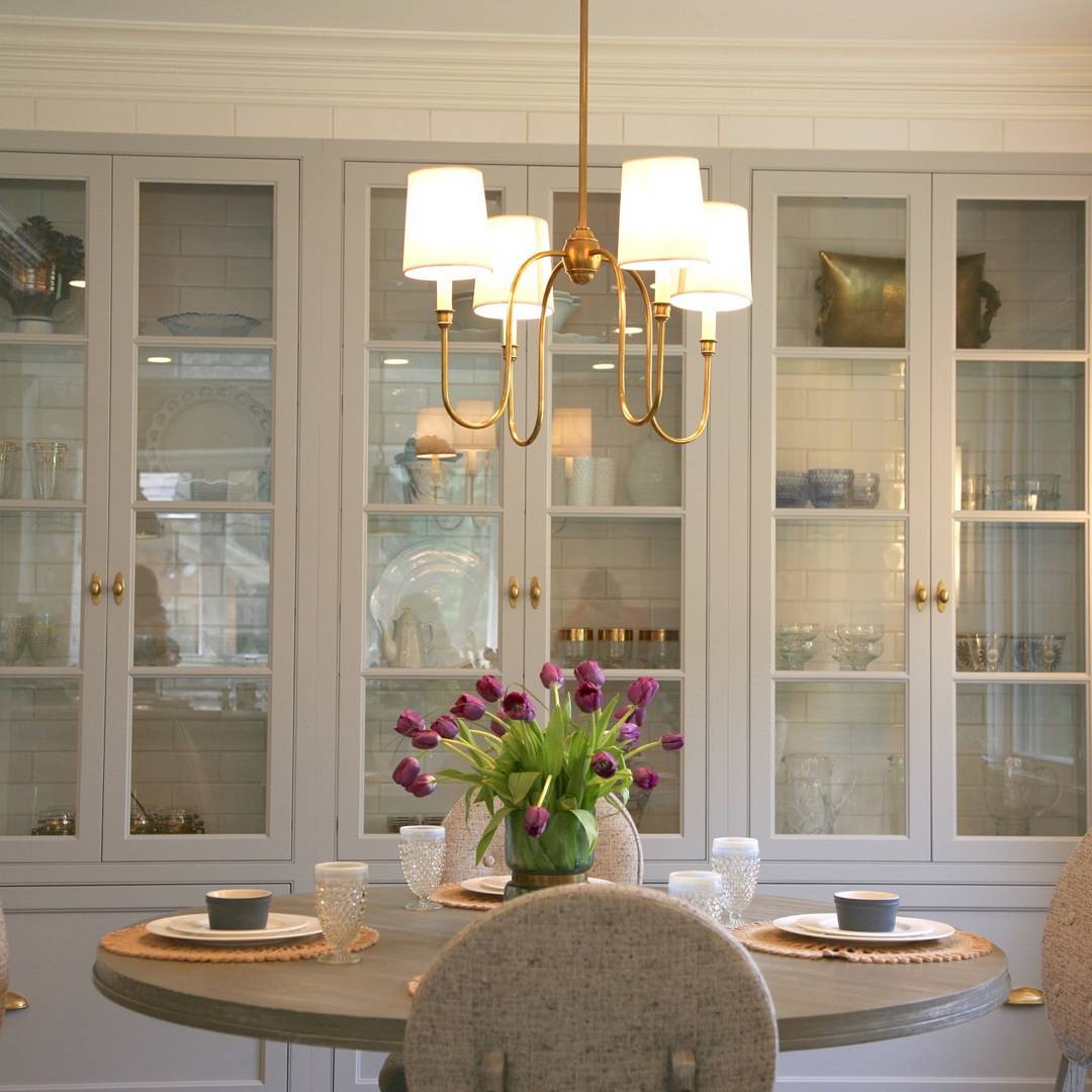 Talia Chandelier Luxury Brass Fabric - Neutralighting