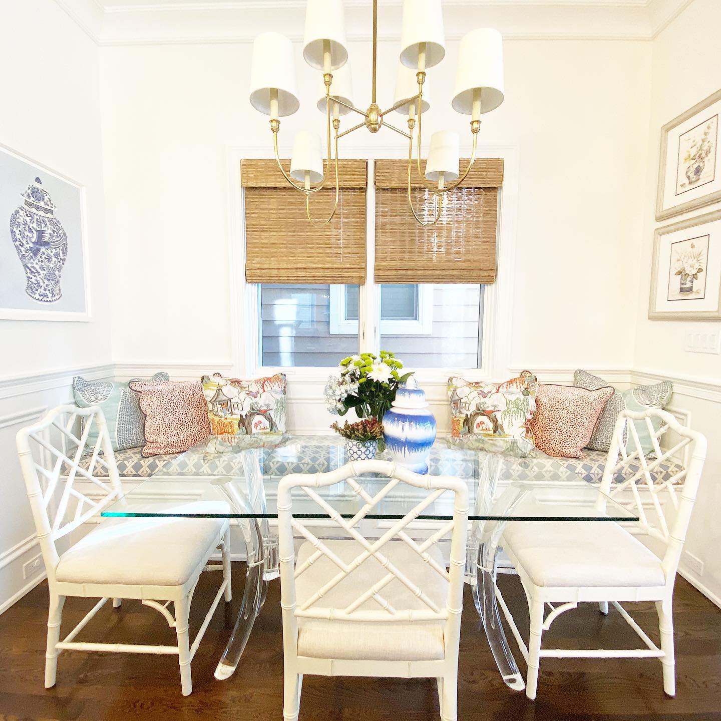 Talia Chandelier Luxury Brass Fabric - Neutralighting
