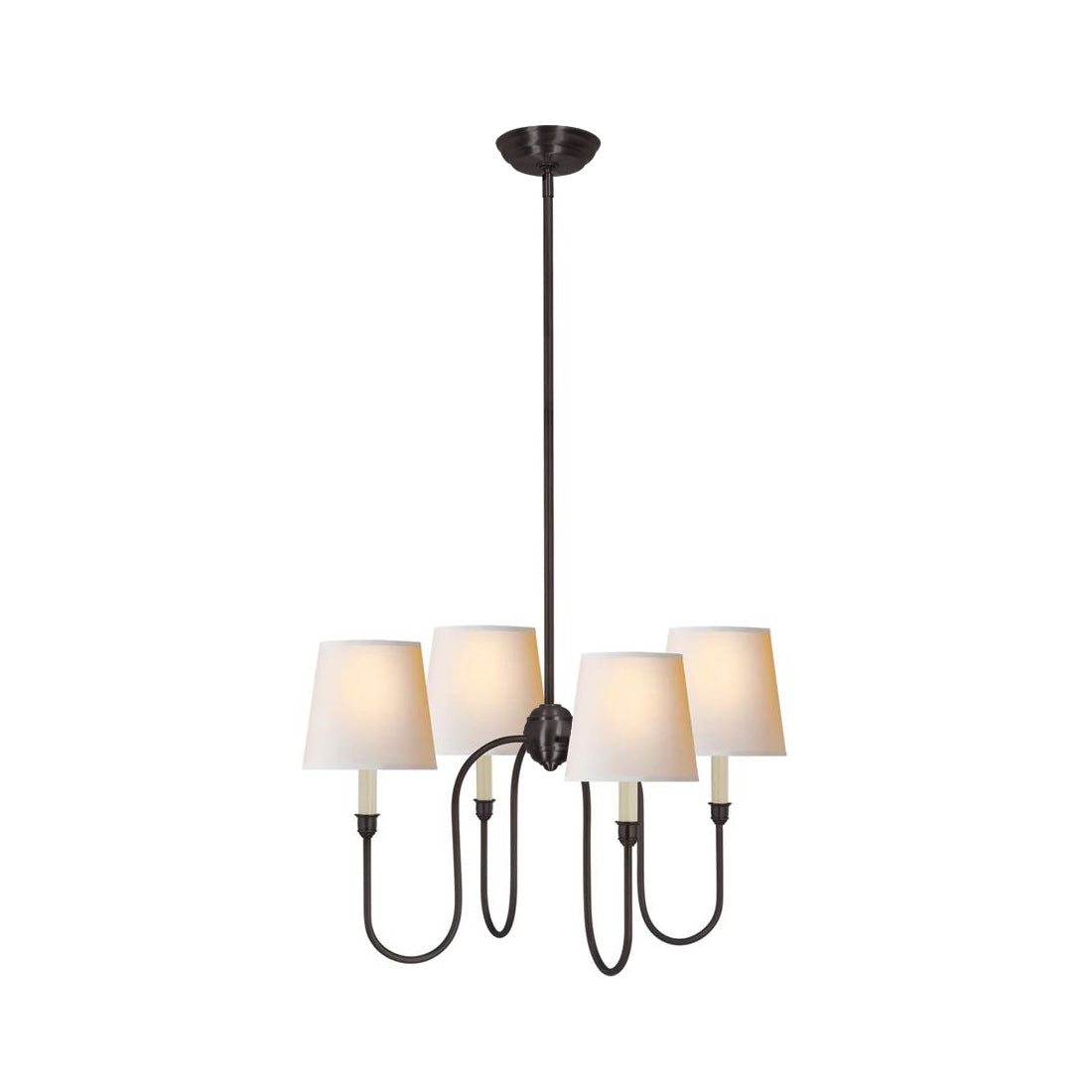 Talia Chandelier Luxury Brass Fabric - Neutralighting
