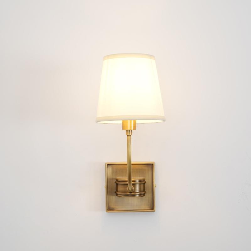Victor Wall Lamp Black Bronze Fabric - Neutralighting