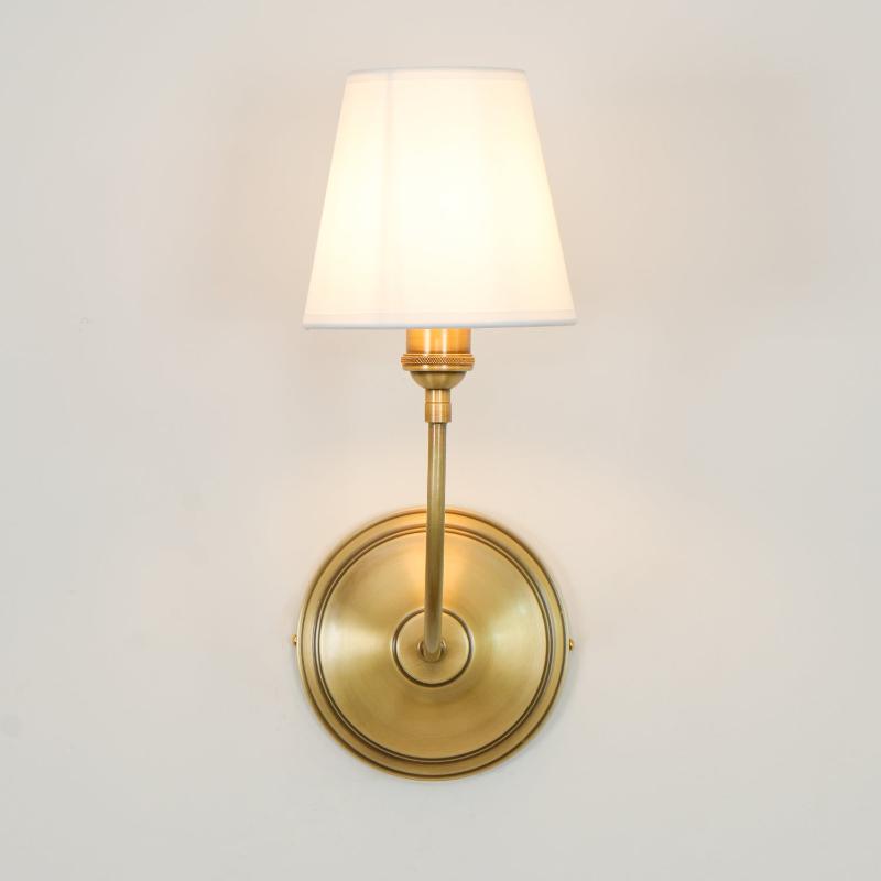 Victor Wall Lamp Black Bronze Fabric - Neutralighting
