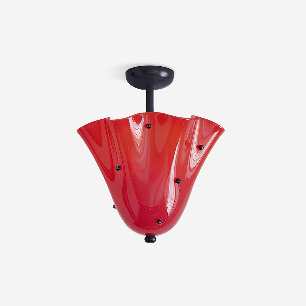 Eldis Murano Glass Semi Flush Ceiling Light