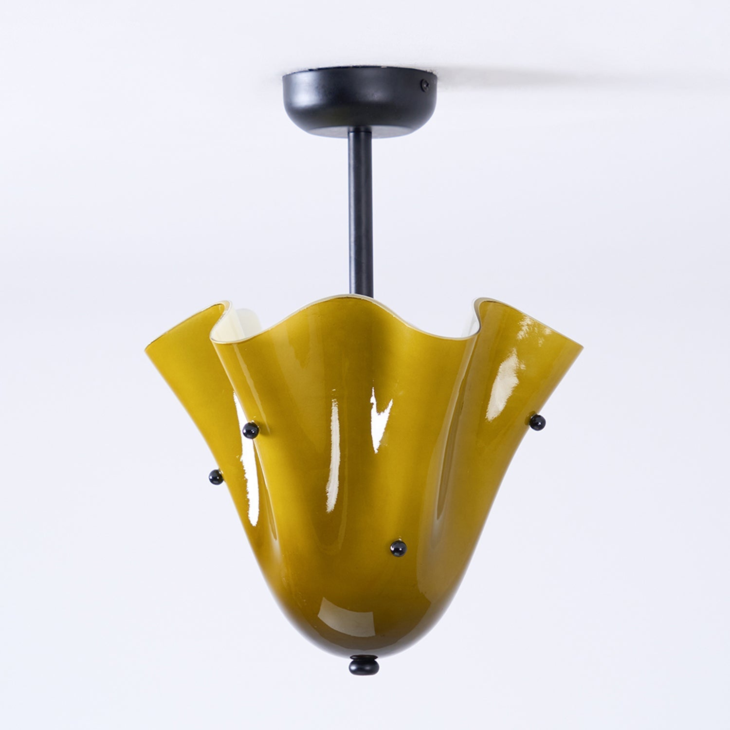 Eldis Murano Glass Semi Flush Ceiling Light