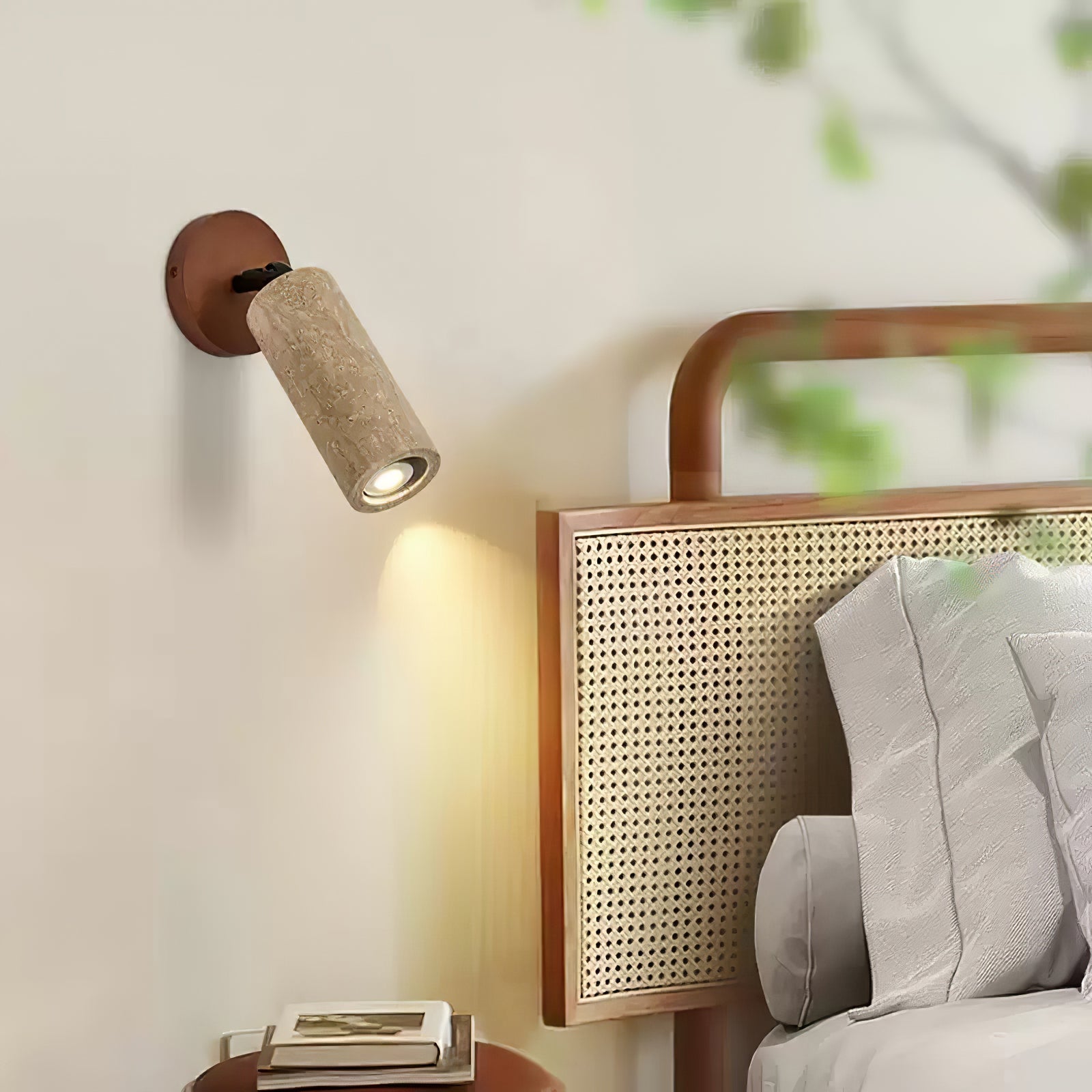 Zarinila Cylindrical-Tube Travertine Wall Light SEO Title - Neutralighting