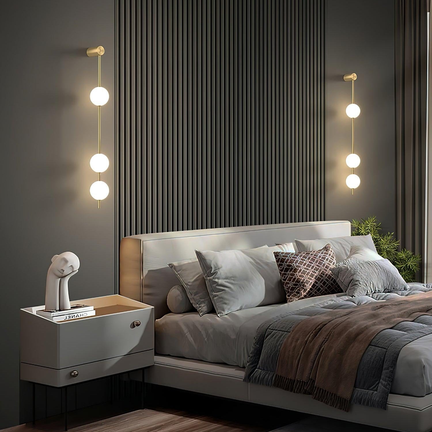 Valentina Vertical Balls Wall Lamp - Neutralighting