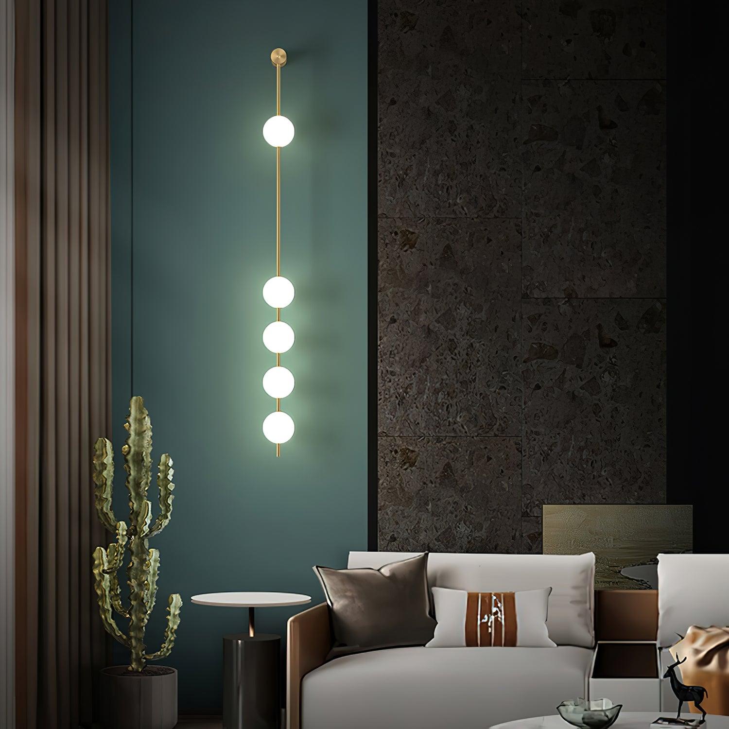 Valentina Vertical Balls Wall Lamp - Neutralighting