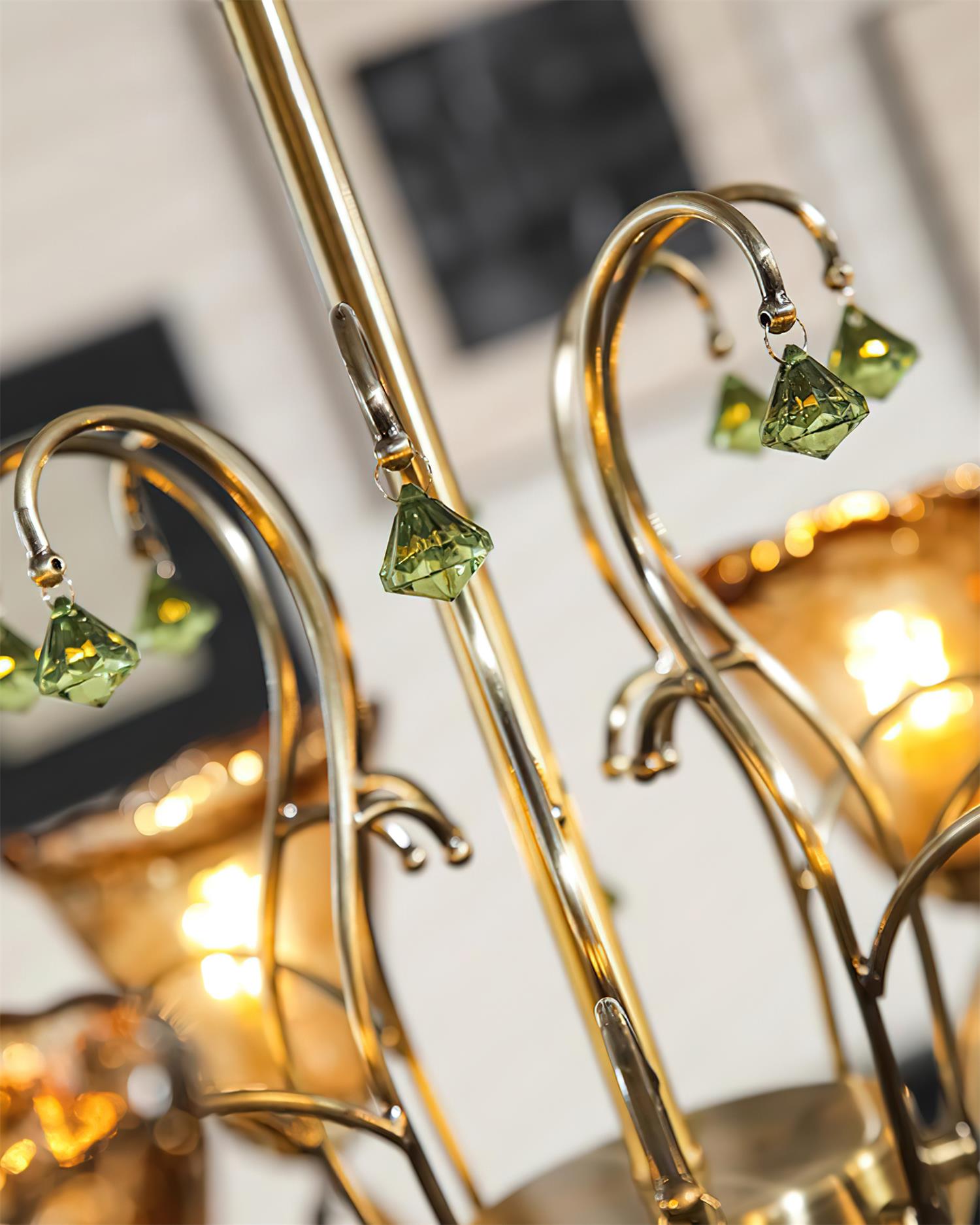 Givona Floral Glass Chandelier - Neutralighting
