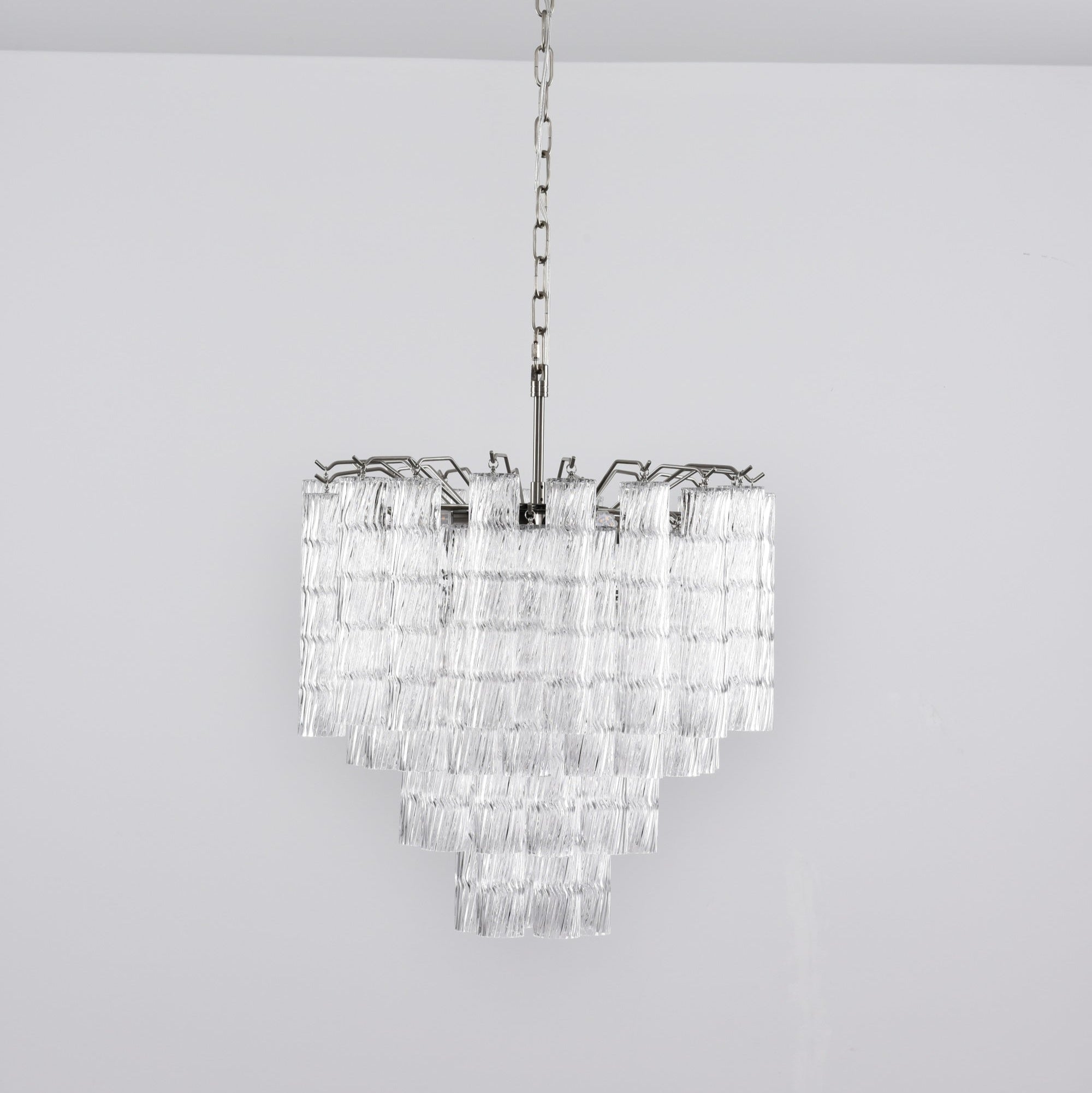Aurora Chandelier Murano Glass Tiered Cascading Waves
