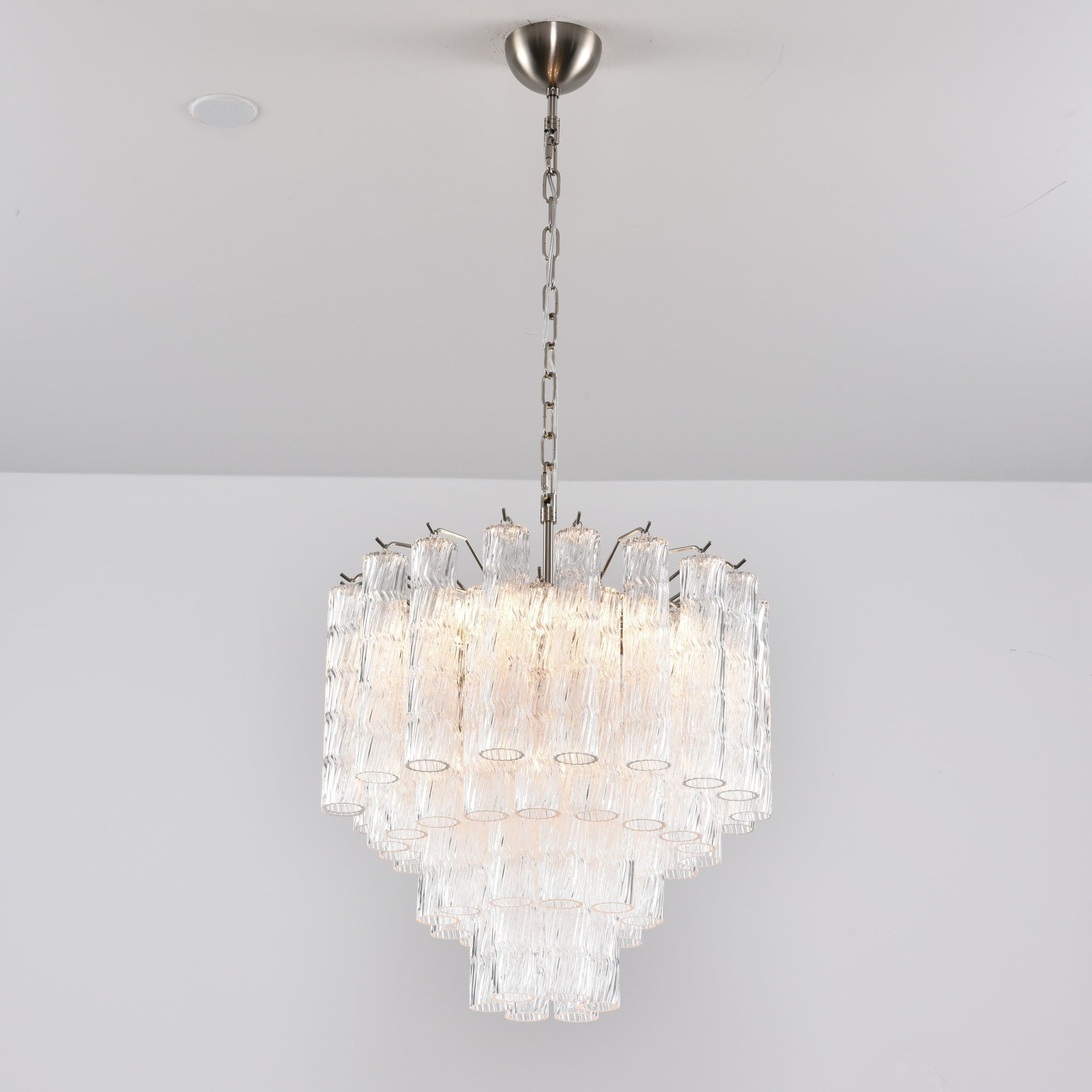 Aurora Chandelier Murano Glass Tiered Cascading Waves