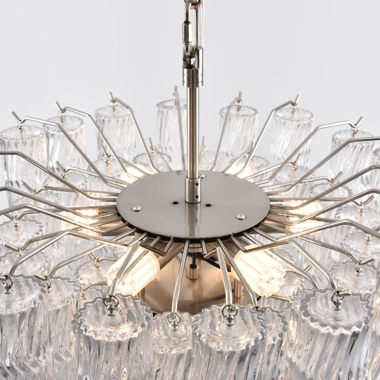 Aurora Chandelier Murano Glass Tiered Cascading Waves