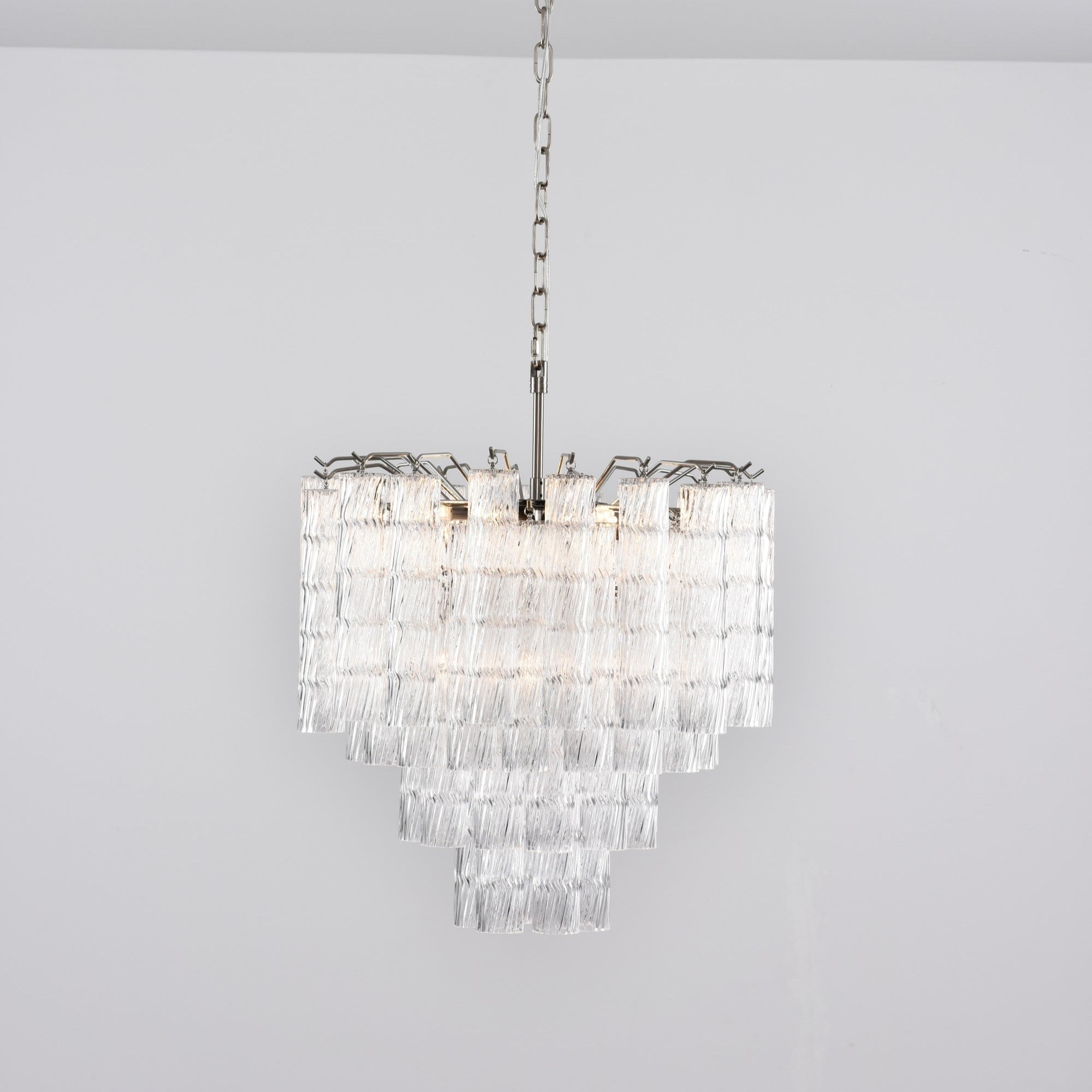 Aurora Chandelier Murano Glass Tiered Cascading Waves