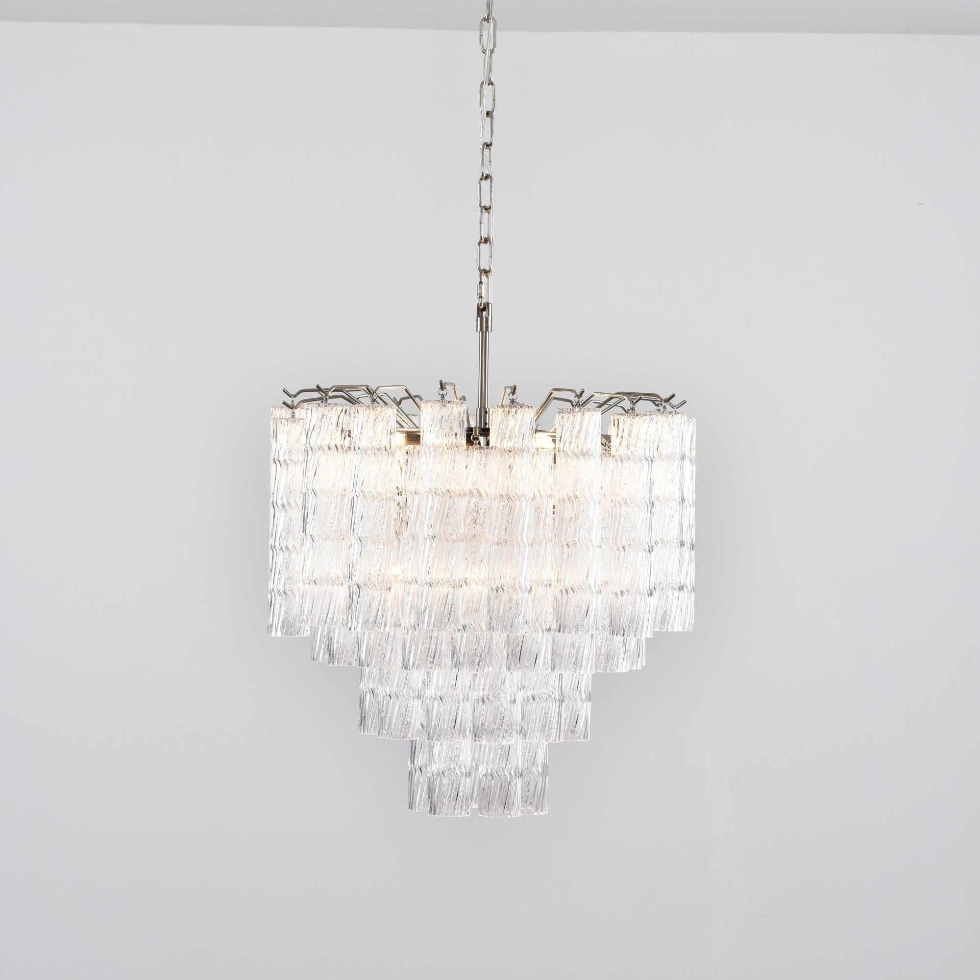 Aurora Chandelier Murano Glass Tiered Cascading Waves
