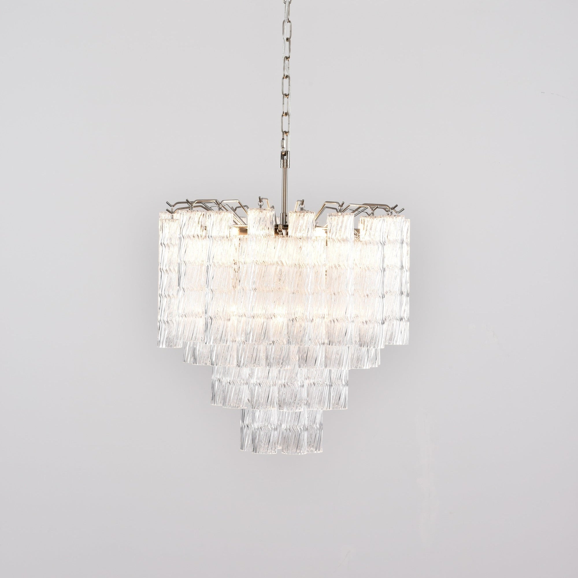 Aurora Chandelier Murano Glass Tiered Cascading Waves