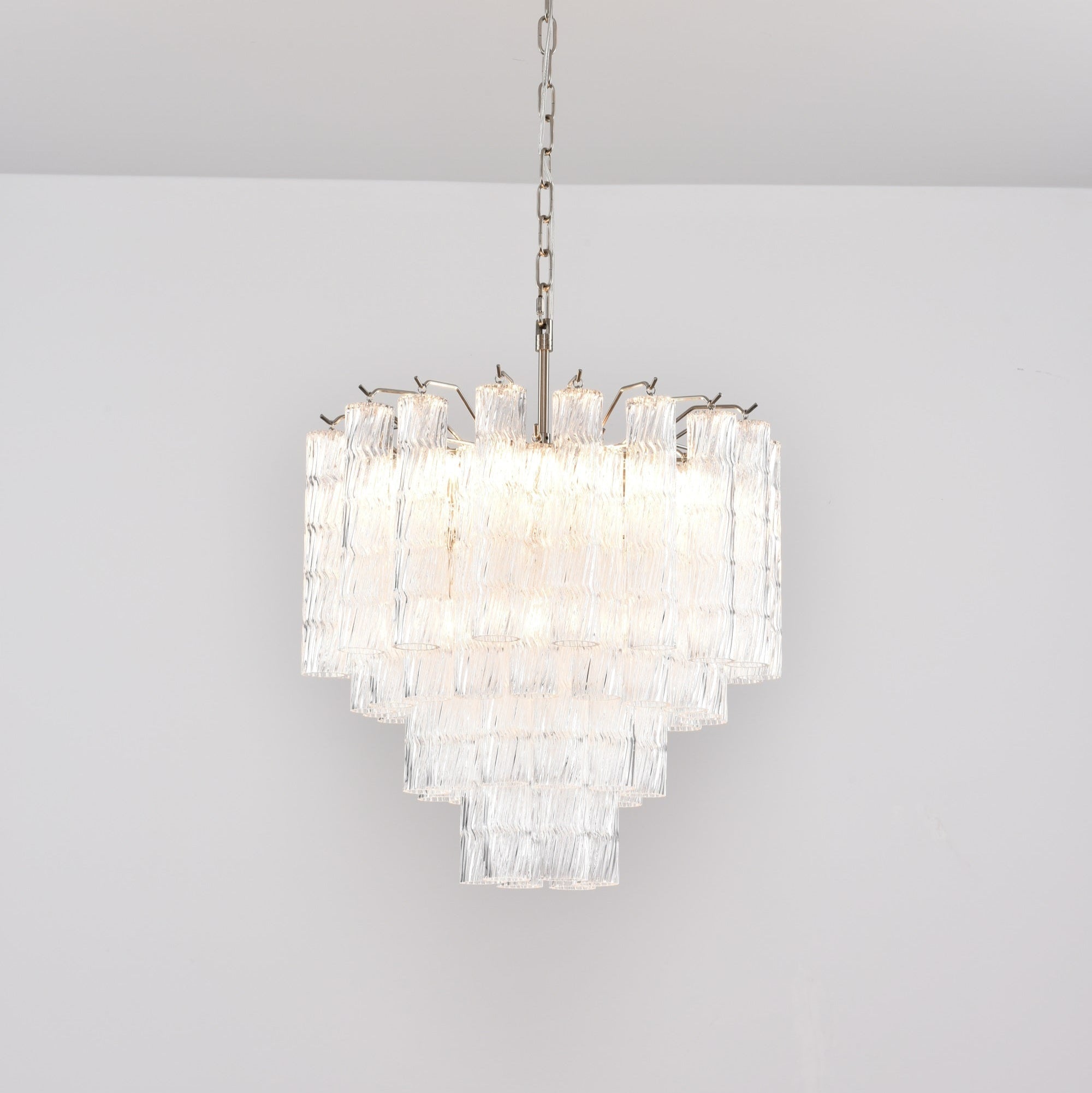 Aurora Chandelier Murano Glass Tiered Cascading Waves