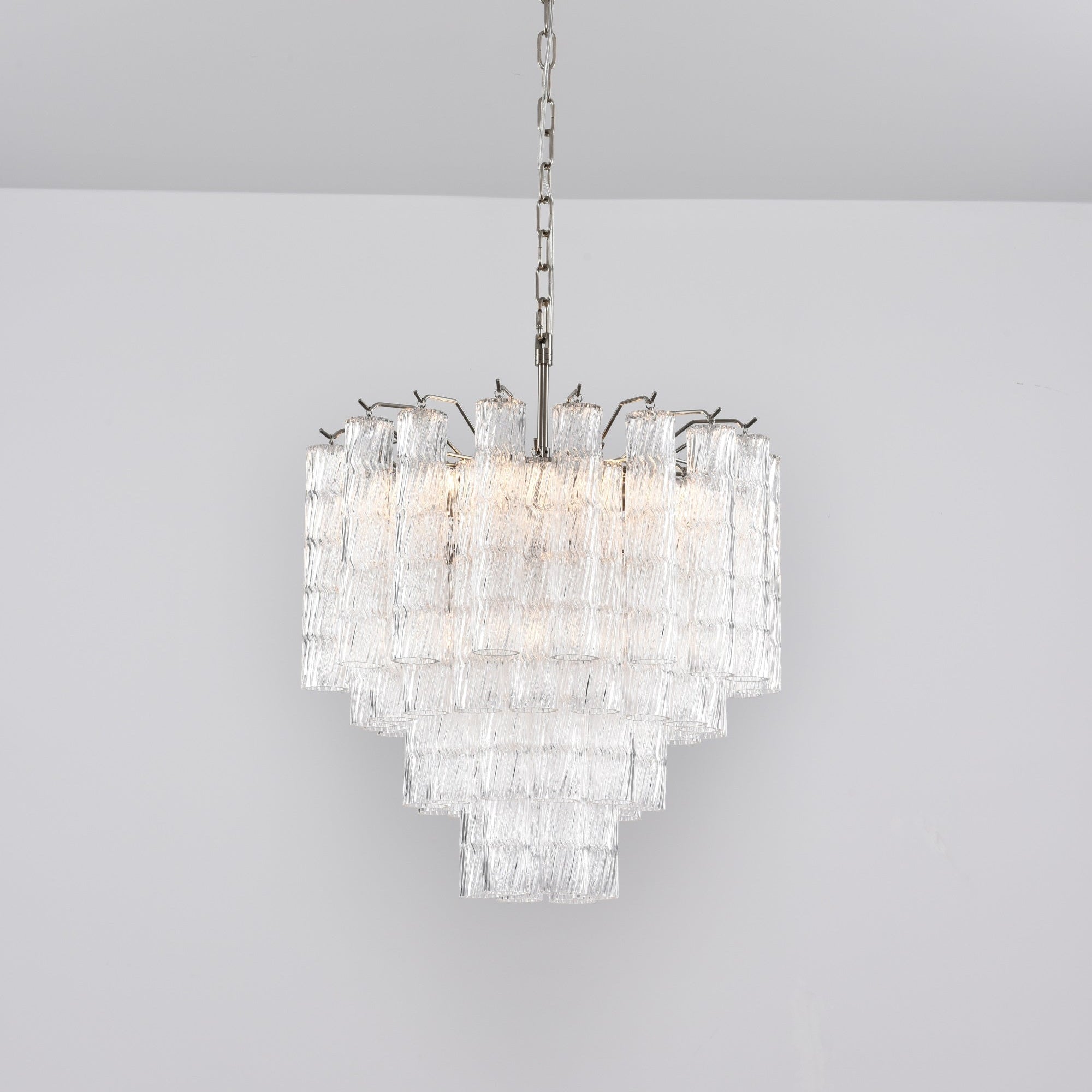 Aurora Chandelier Murano Glass Tiered Cascading Waves