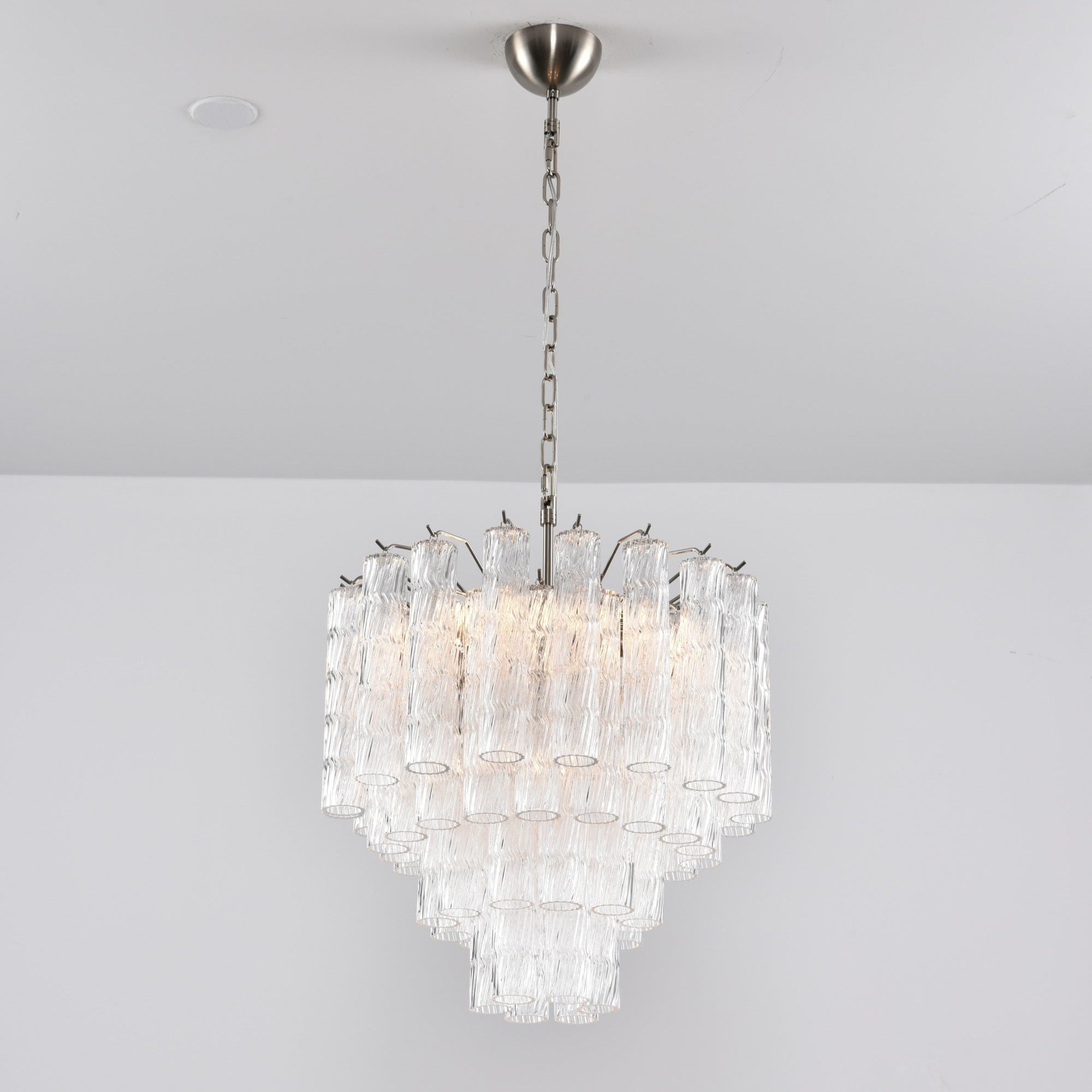 Aurora Chandelier Murano Glass Tiered Cascading Waves