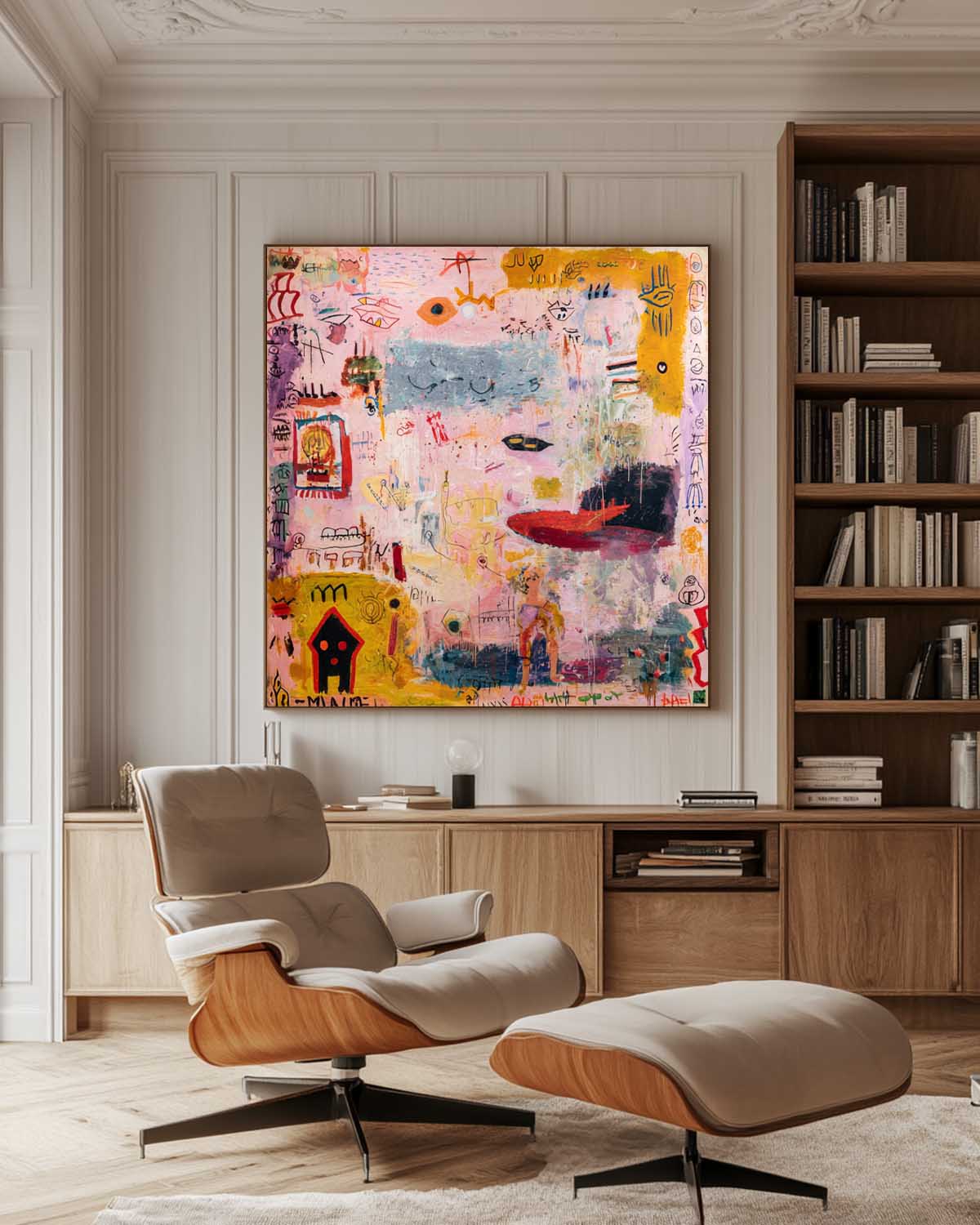 Modern Graffiti Texture Painting ABAS315 - Neutralighting