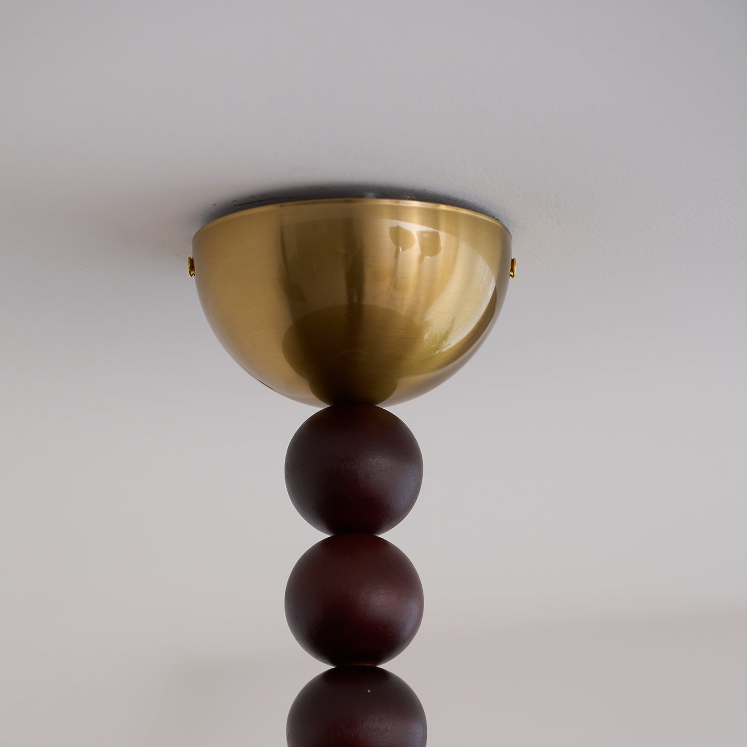 Yeste Ceiling Light Walnut Color & White Imitation Alabaster - Neutralighting