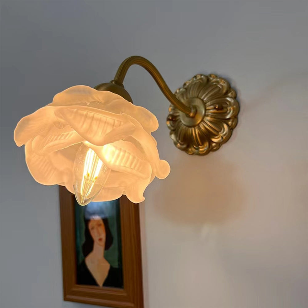 Arisha Vintage Metal Glass Indoor Wall Lamp Bedroom Living Room - Neutralighting