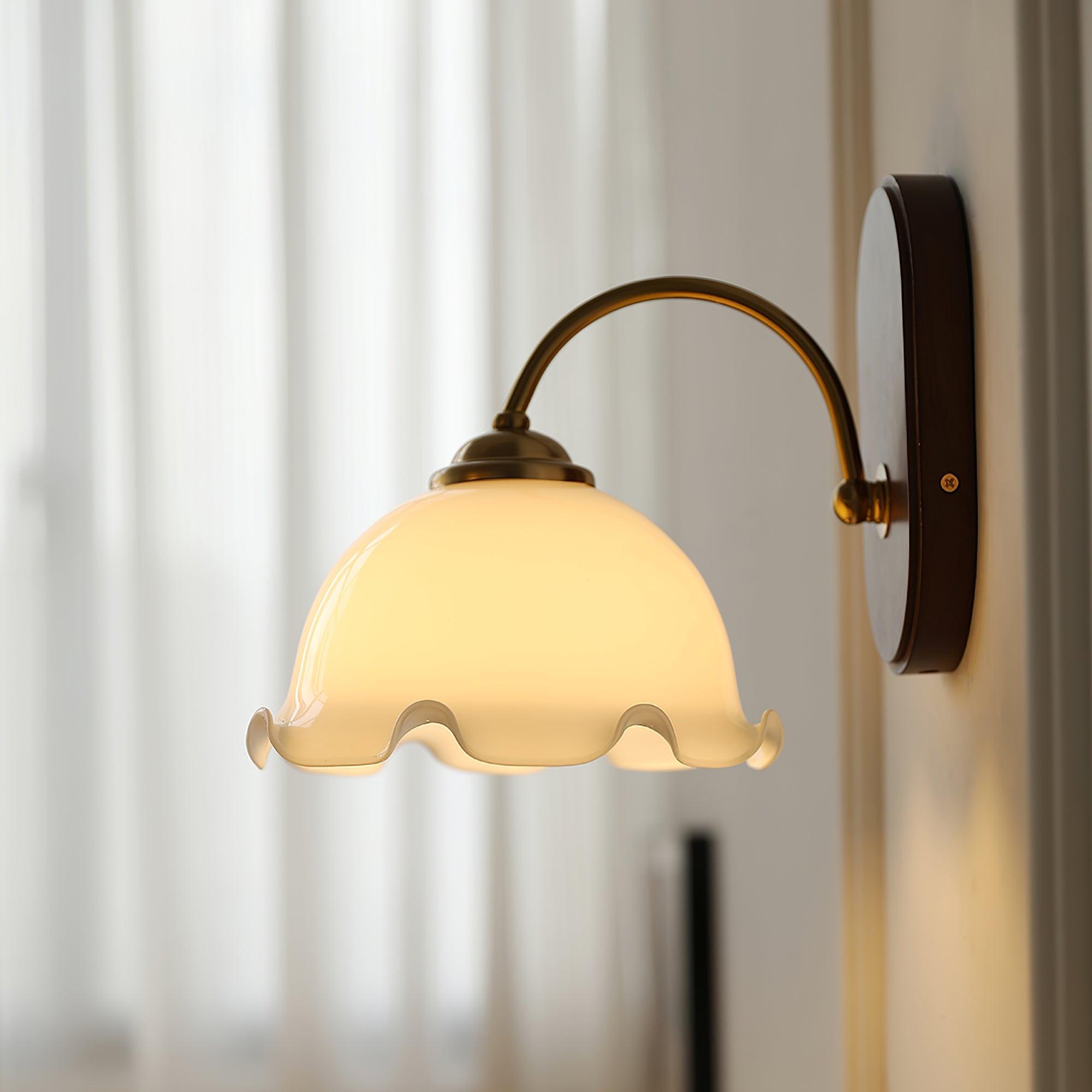 Esola White Glass Wall Lamp - Neutralighting