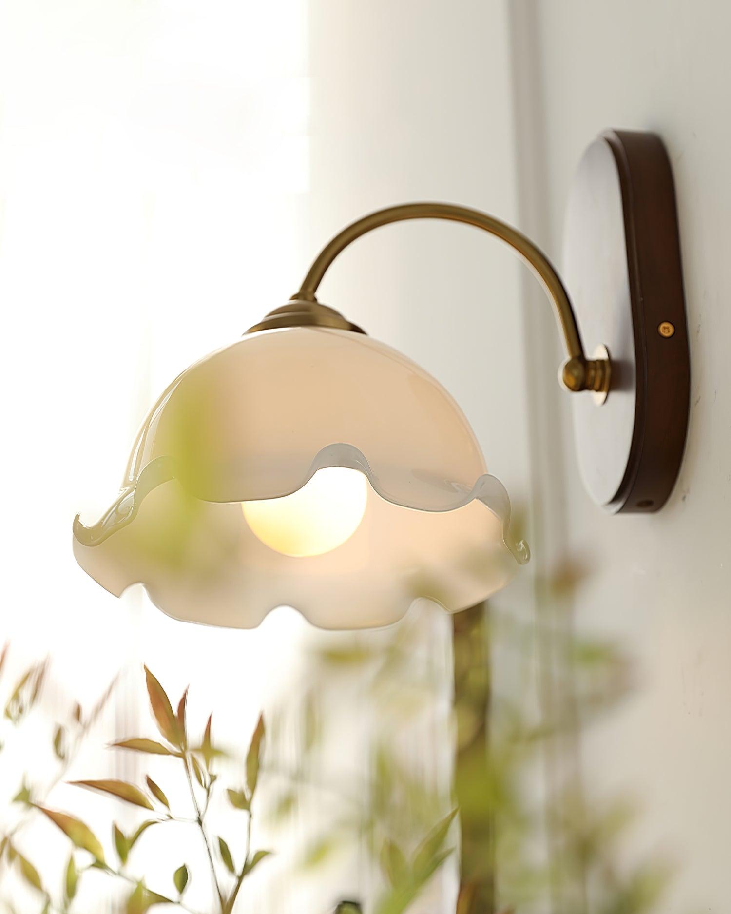 Esola White Glass Wall Lamp - Neutralighting
