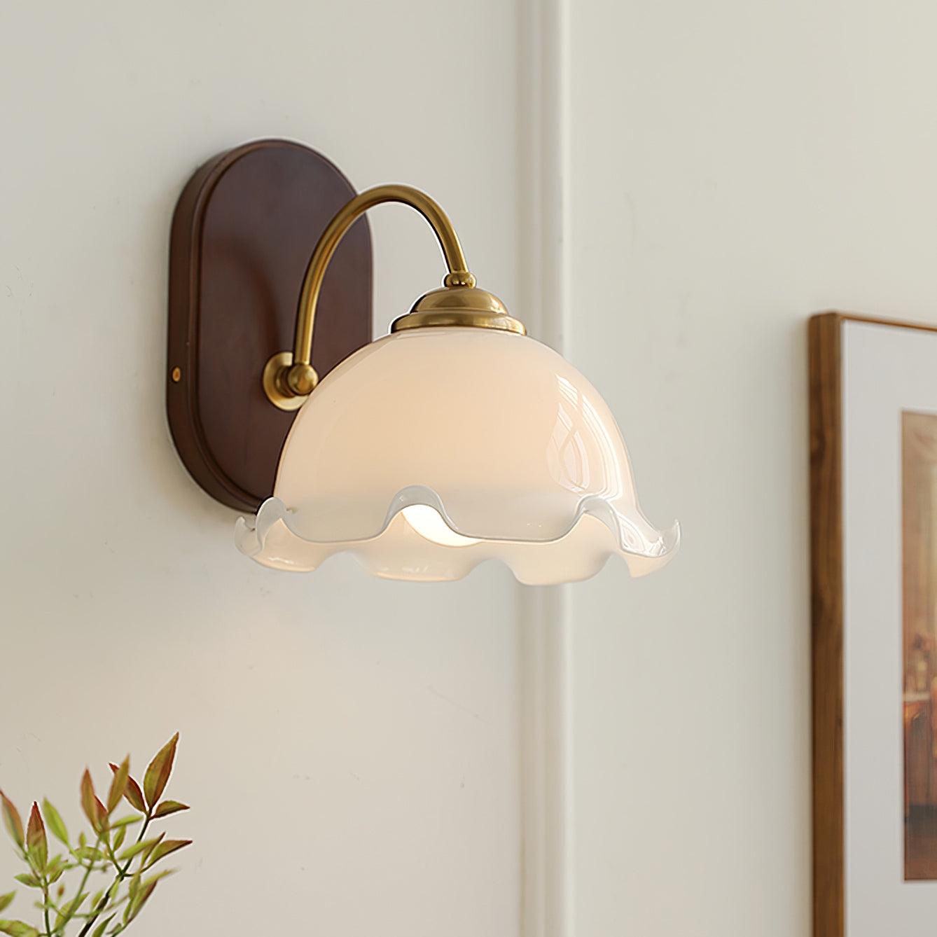 Esola White Glass Wall Lamp - Neutralighting