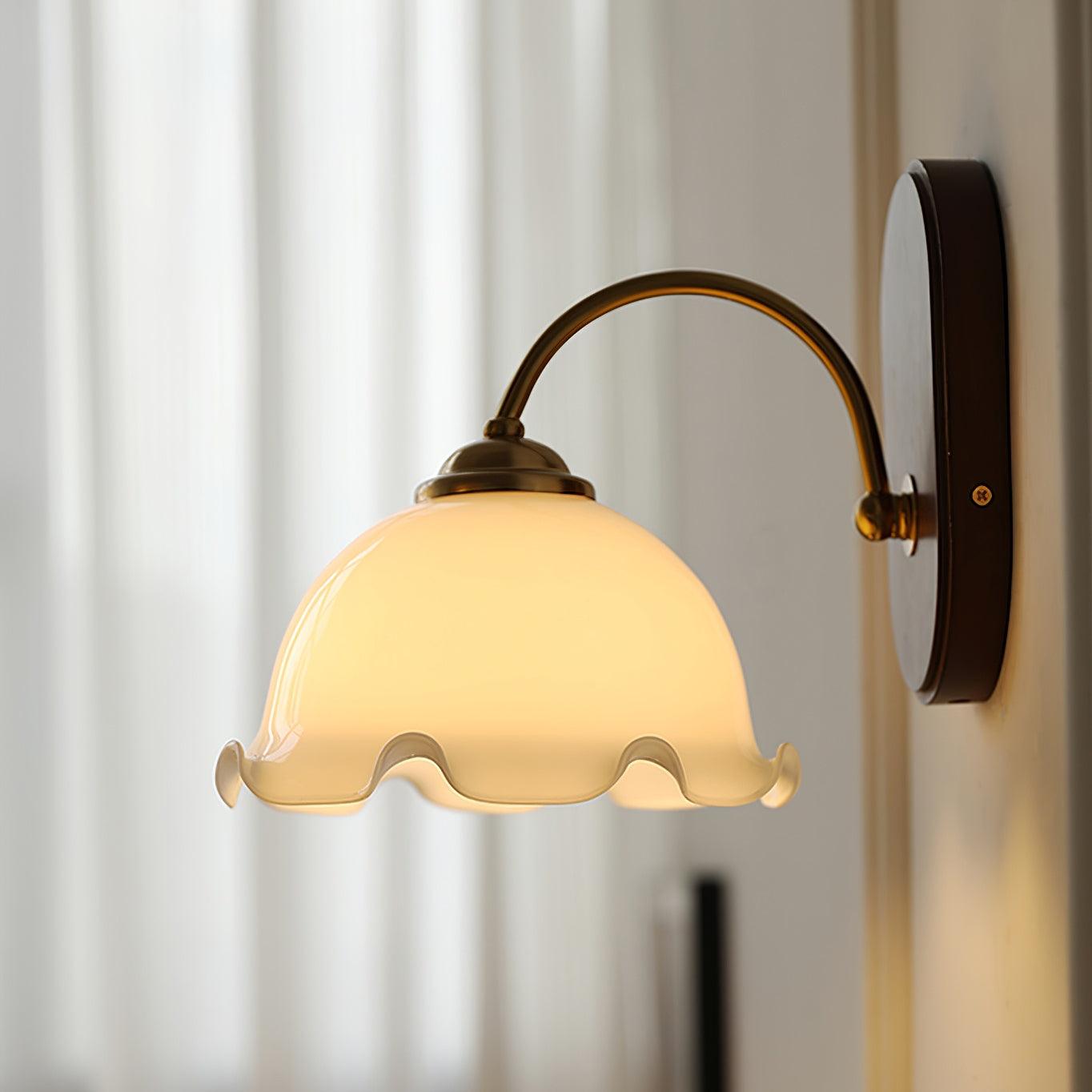 Esola White Glass Wall Lamp - Neutralighting