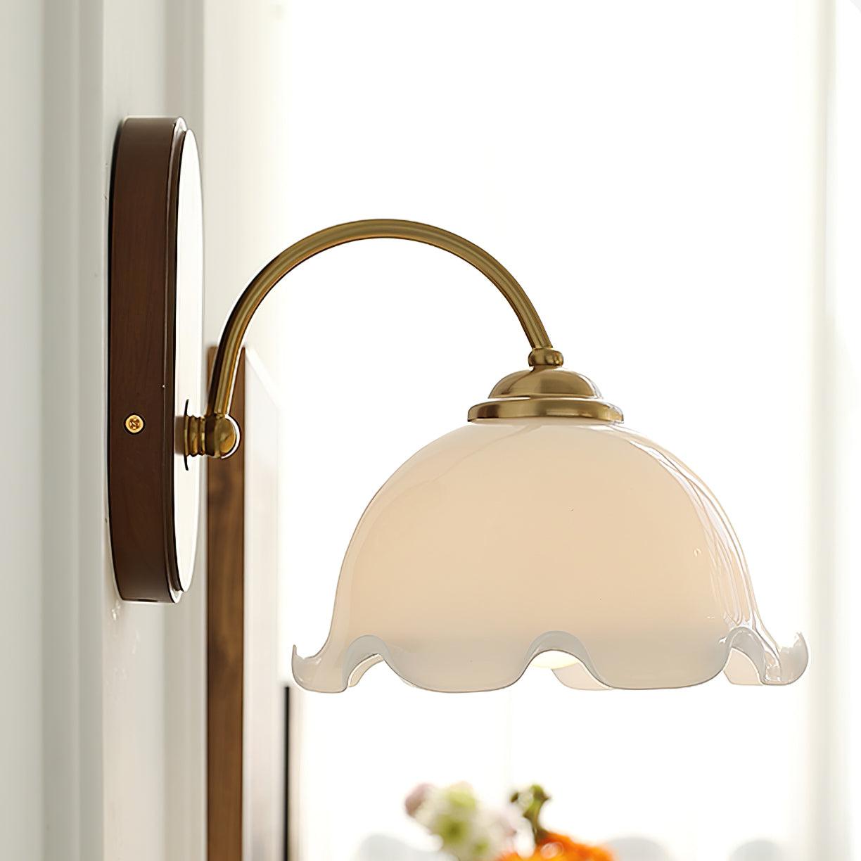 Esola White Glass Wall Lamp - Neutralighting