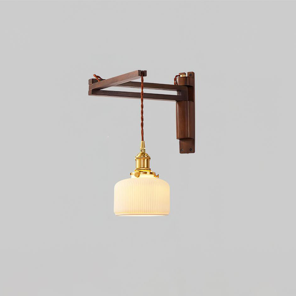Geyla Rustic Wooden Wall Lamp - Neutralighting