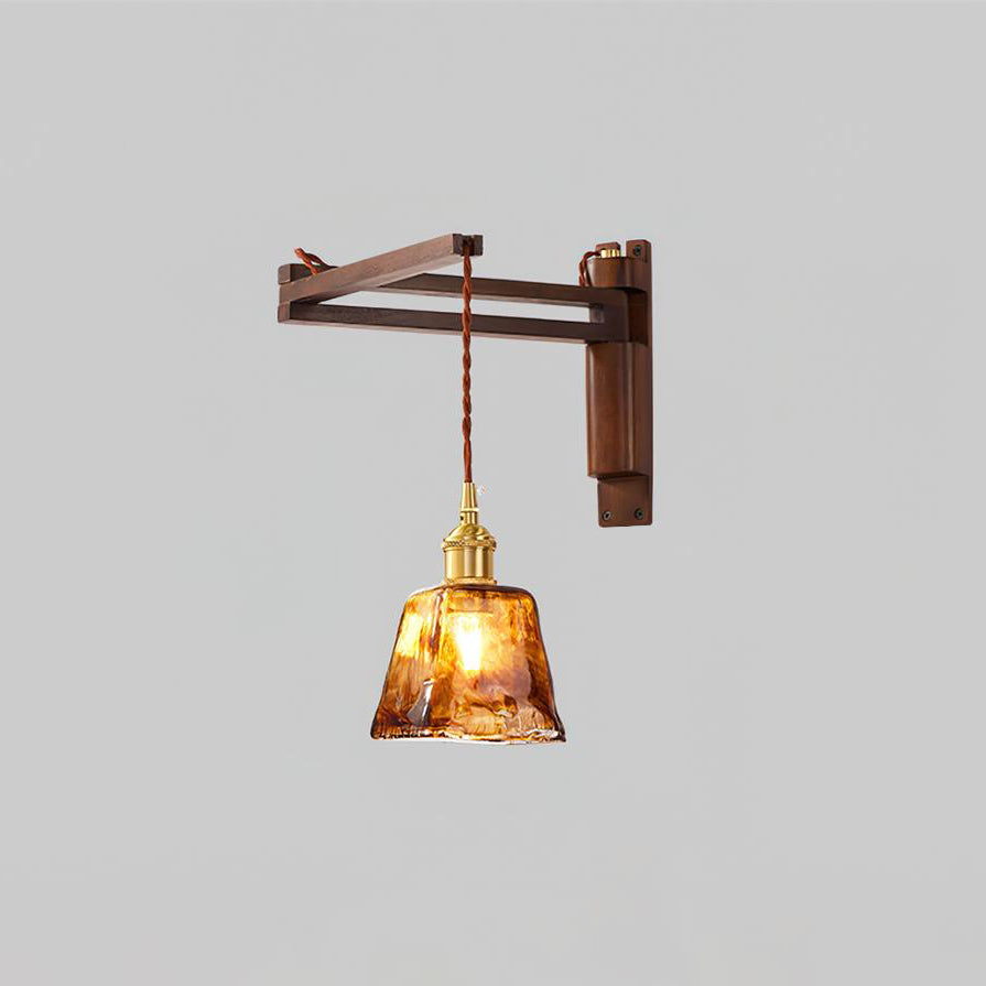 Geyla Rustic Wooden Wall Lamp - Neutralighting