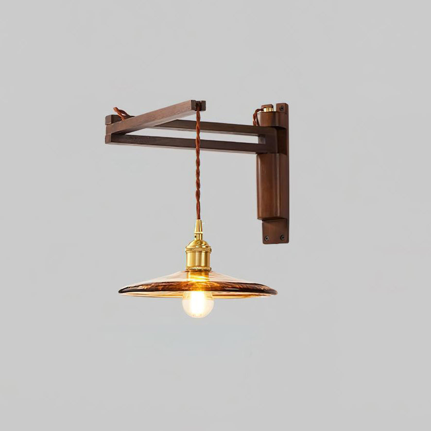 Geyla Rustic Wooden Wall Lamp - Neutralighting
