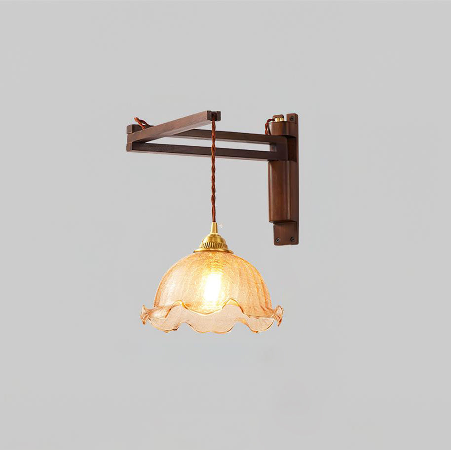Geyla Rustic Wooden Wall Lamp - Neutralighting