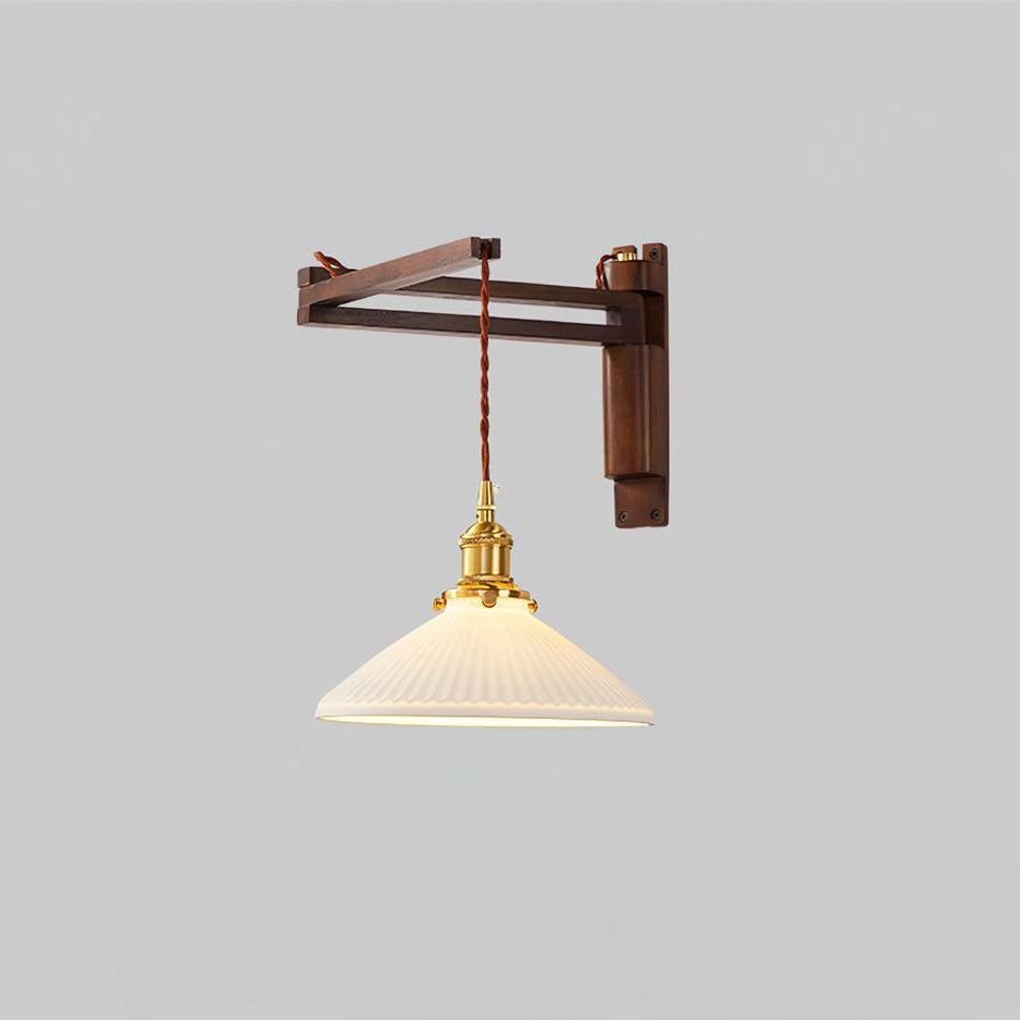 Geyla Rustic Wooden Wall Lamp - Neutralighting