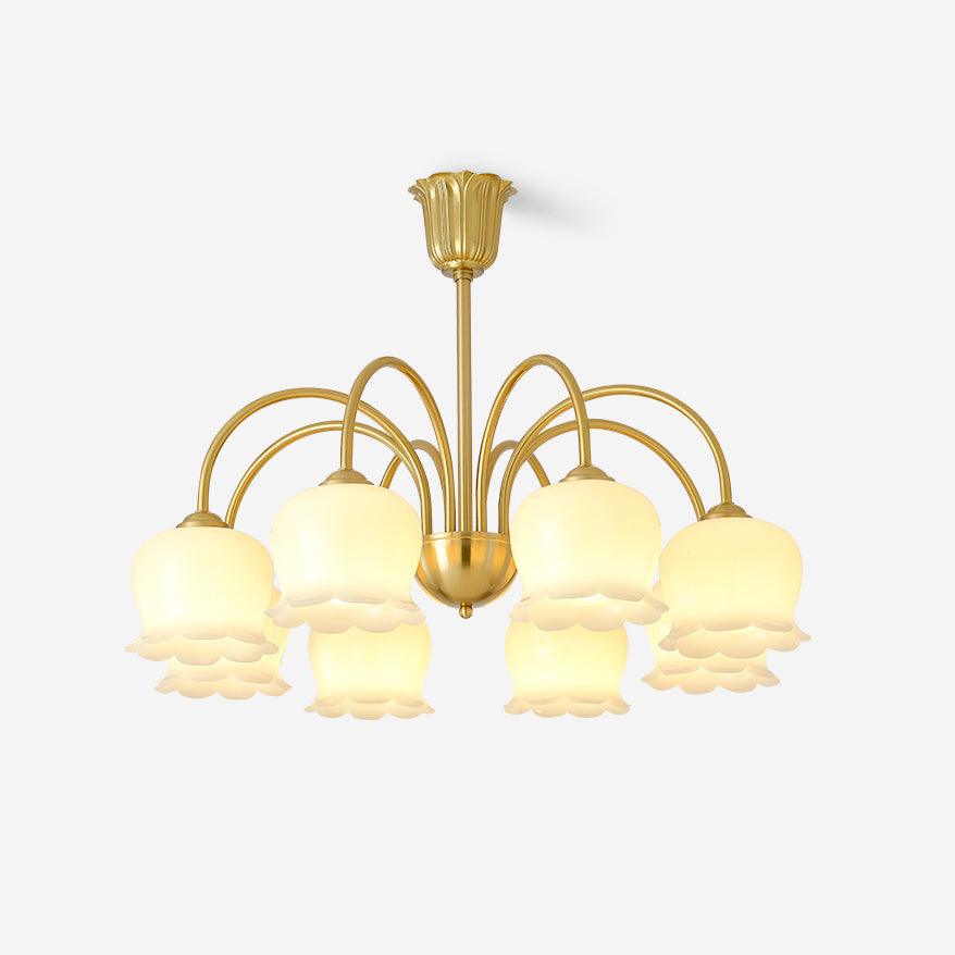 Fionel Petal Glass Floral Chandelier - Neutralighting