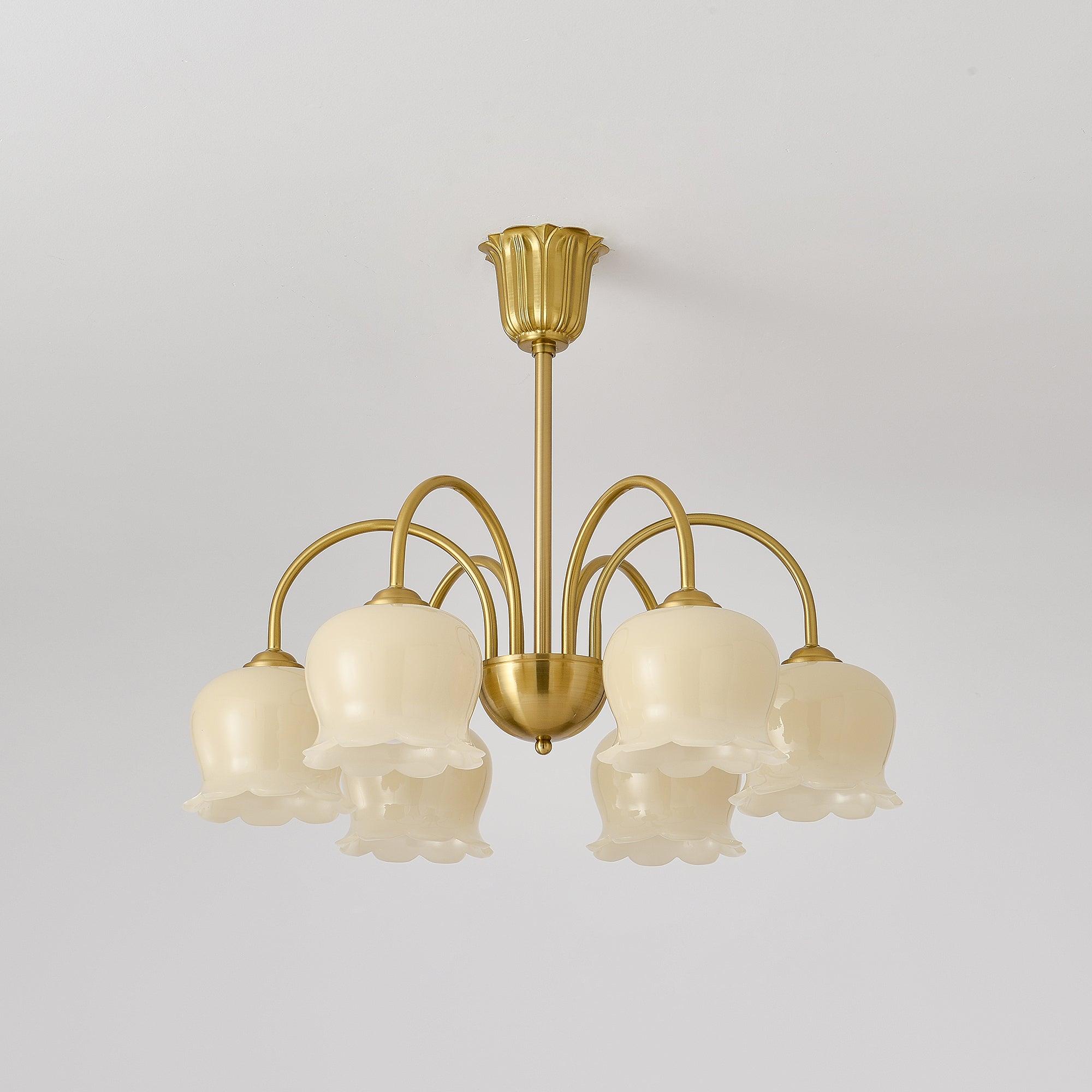Fionel Petal Glass Floral Chandelier - Neutralighting