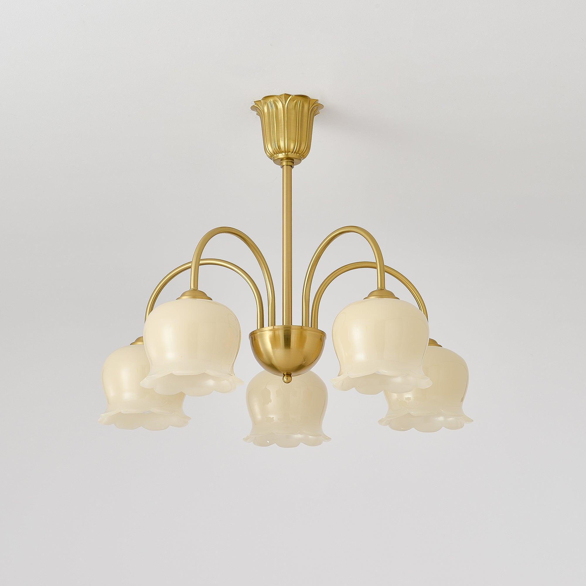 Fionel Petal Glass Floral Chandelier - Neutralighting