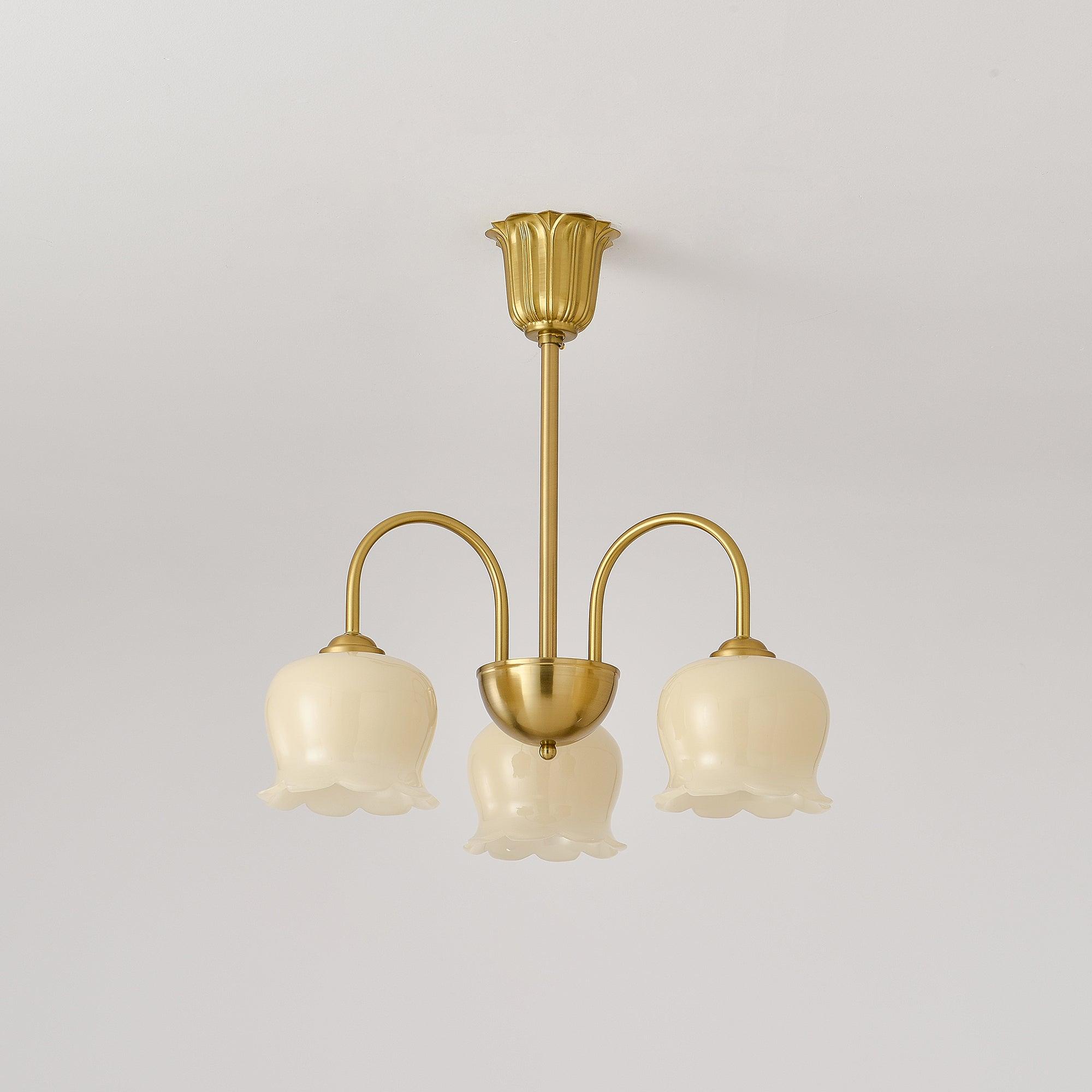 Fionel Petal Glass Floral Chandelier - Neutralighting