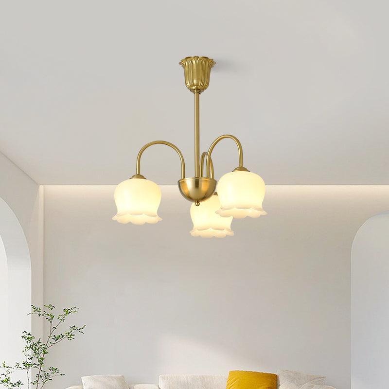 Fionel Petal Glass Floral Chandelier - Neutralighting