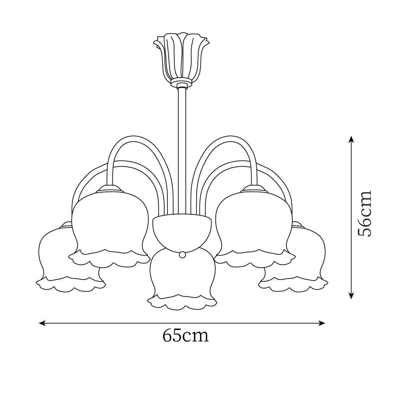 Fionel Petal Glass Floral Chandelier - Neutralighting