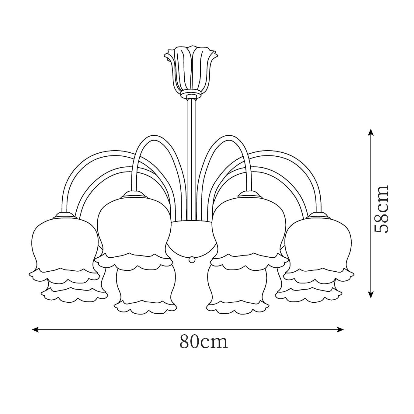Fionel Petal Glass Floral Chandelier - Neutralighting