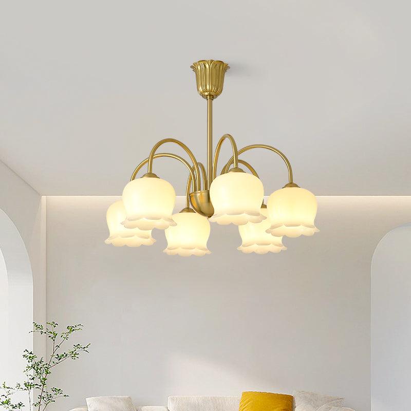Fionel Petal Glass Floral Chandelier - Neutralighting