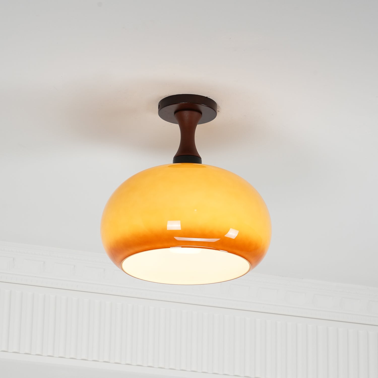 Liora Amber Glass Ceiling Light - Neutralighting