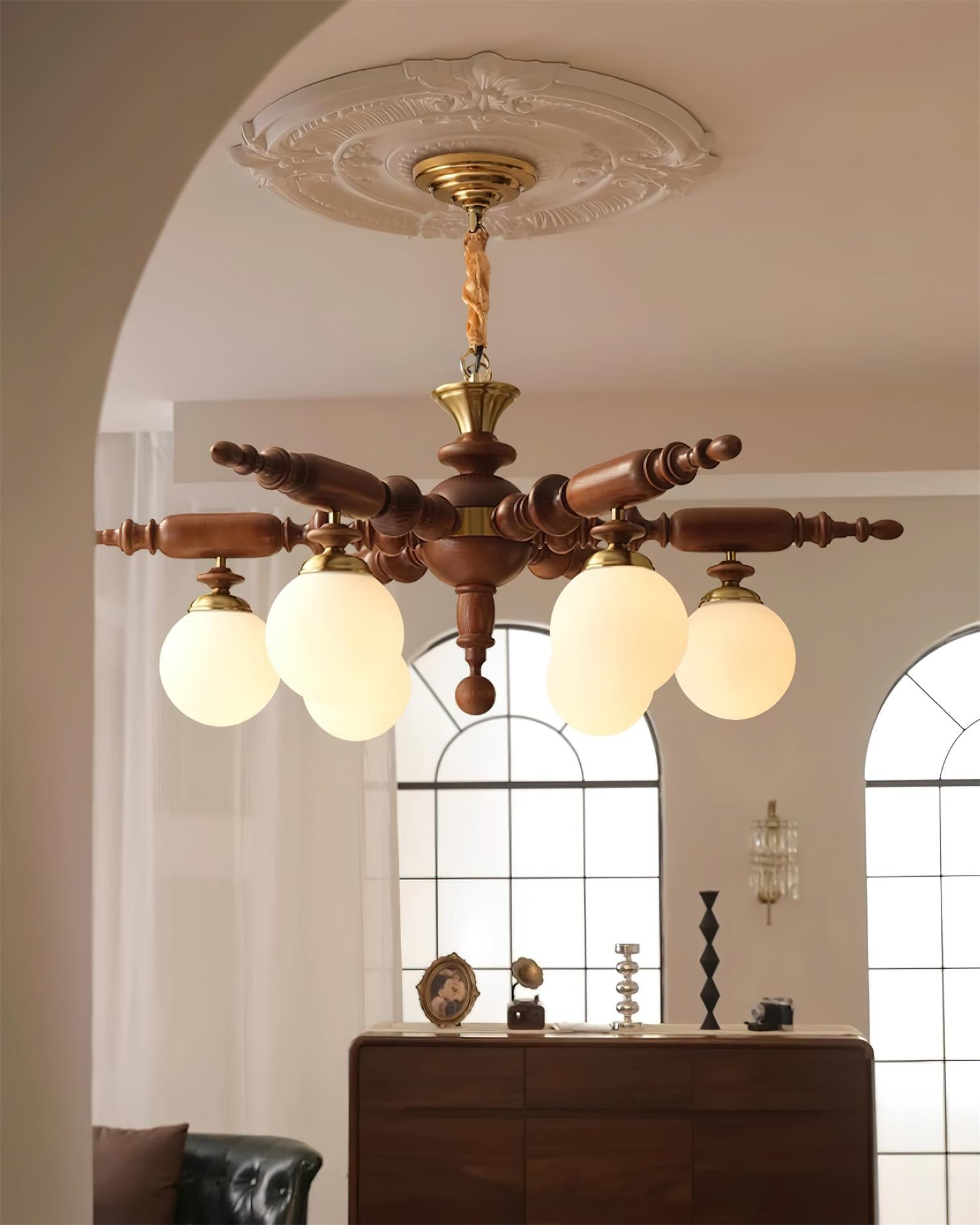 Juvian Wooden Chandelier - Neutralighting