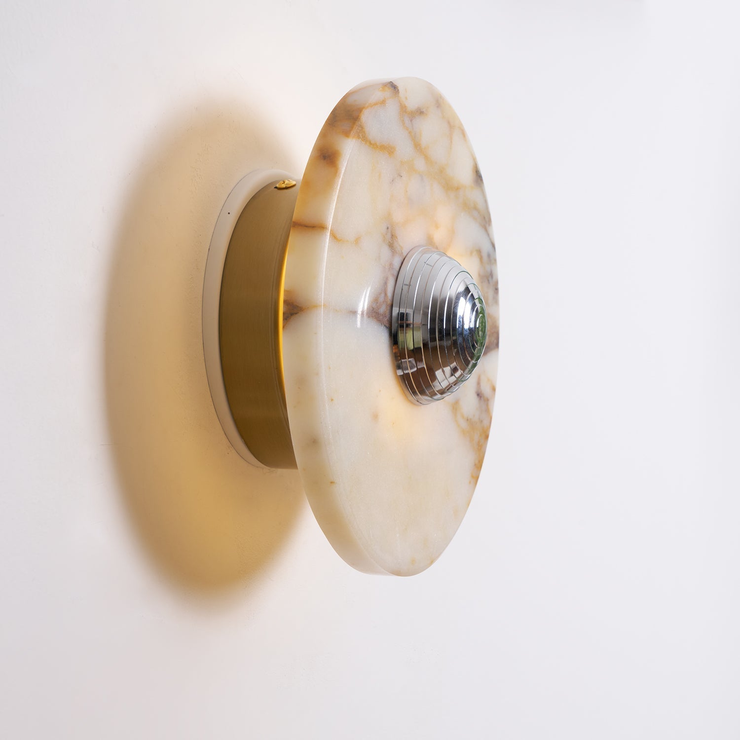Wall Lamp Marble Disc LED Modern Light Fixture Multiple Colors - Neutralighting