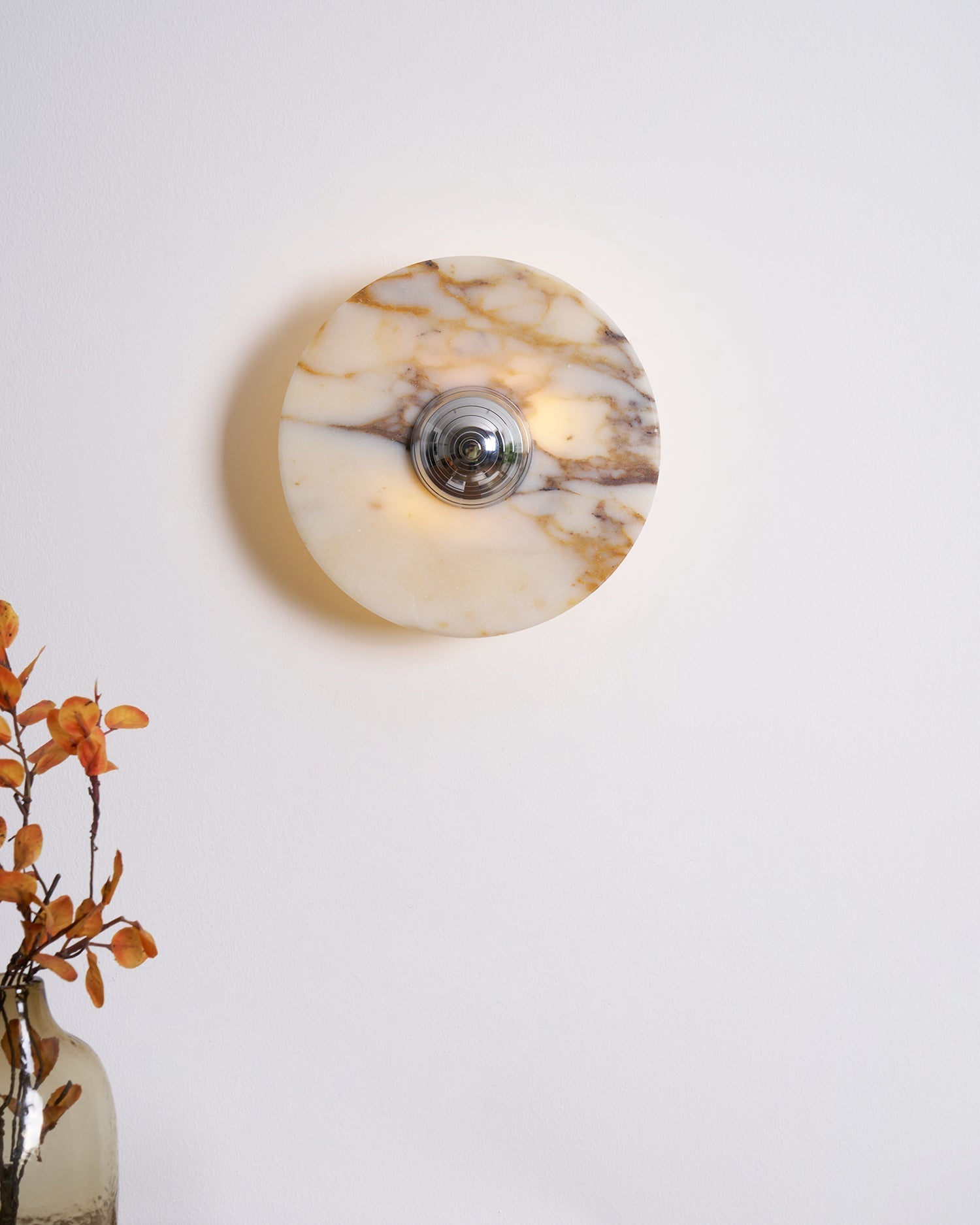 Wall Lamp Marble Disc LED Modern Light Fixture Multiple Colors - Neutralighting