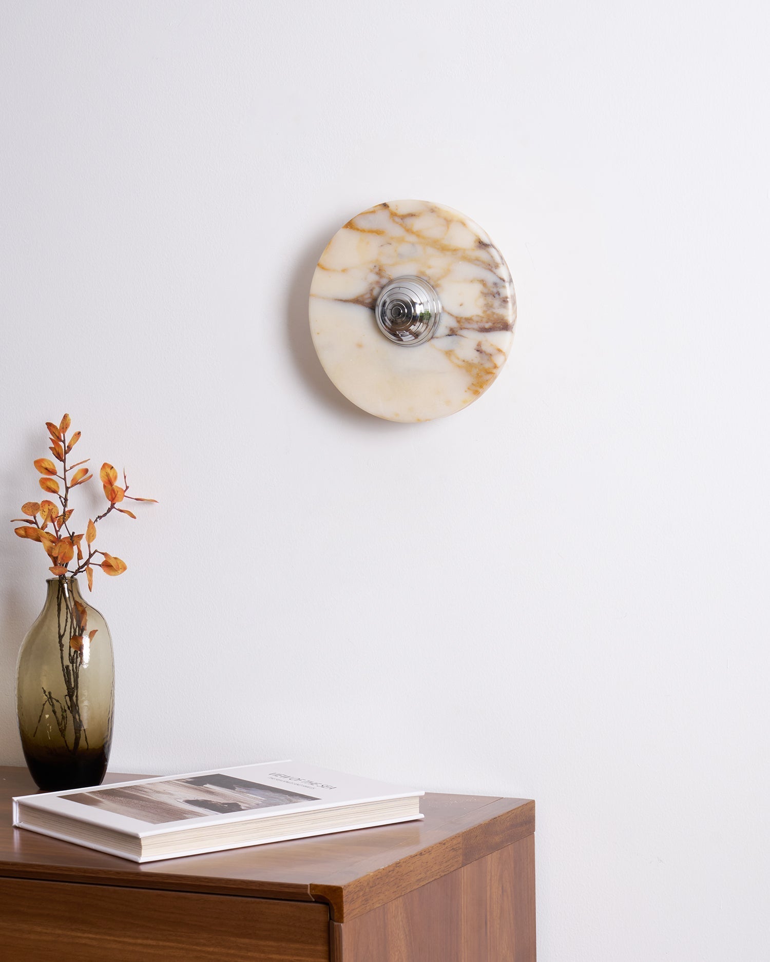 Wall Lamp Marble Disc LED Modern Light Fixture Multiple Colors - Neutralighting