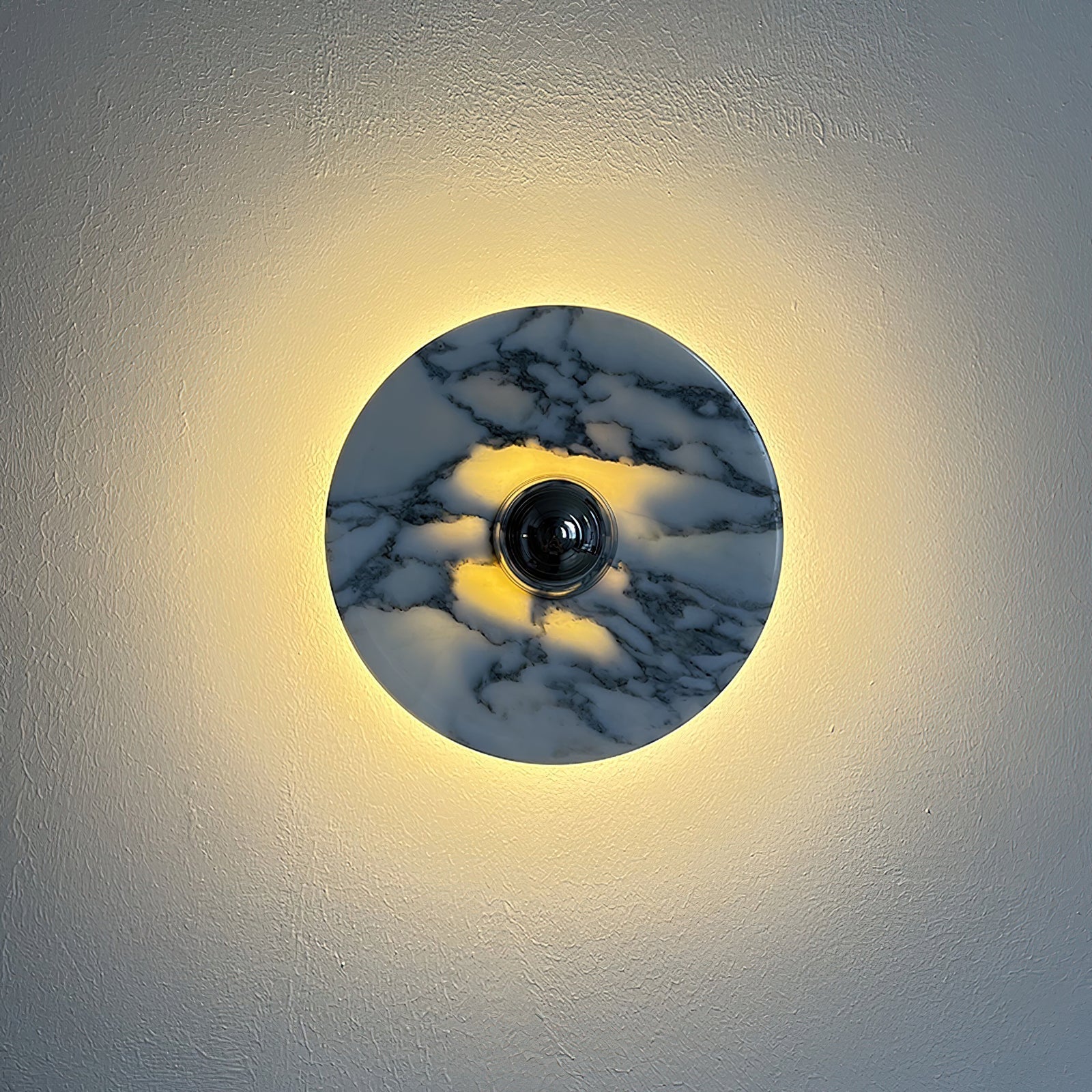 Wall Lamp Marble Disc LED Modern Light Fixture Multiple Colors - Neutralighting