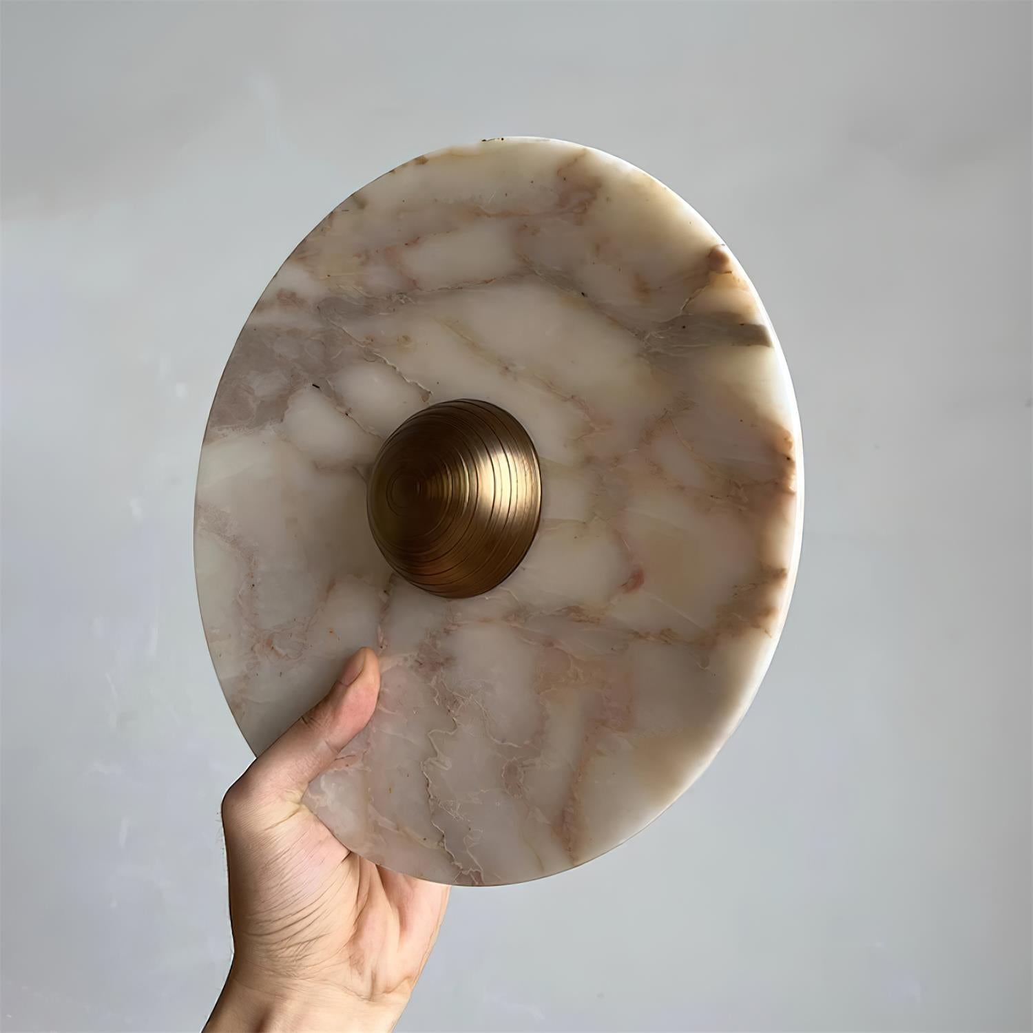 Wall Lamp Marble Disc LED Modern Light Fixture Multiple Colors - Neutralighting