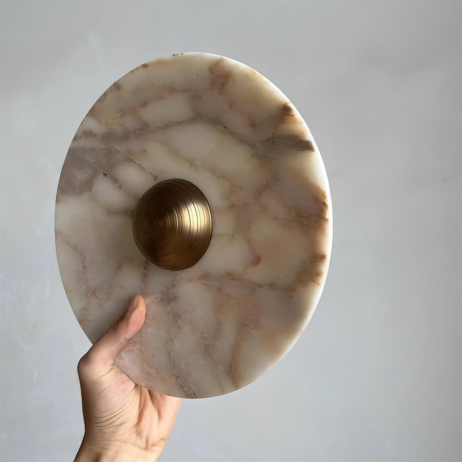 Wall Lamp Marble Disc LED Modern Light Fixture Multiple Colors - Neutralighting