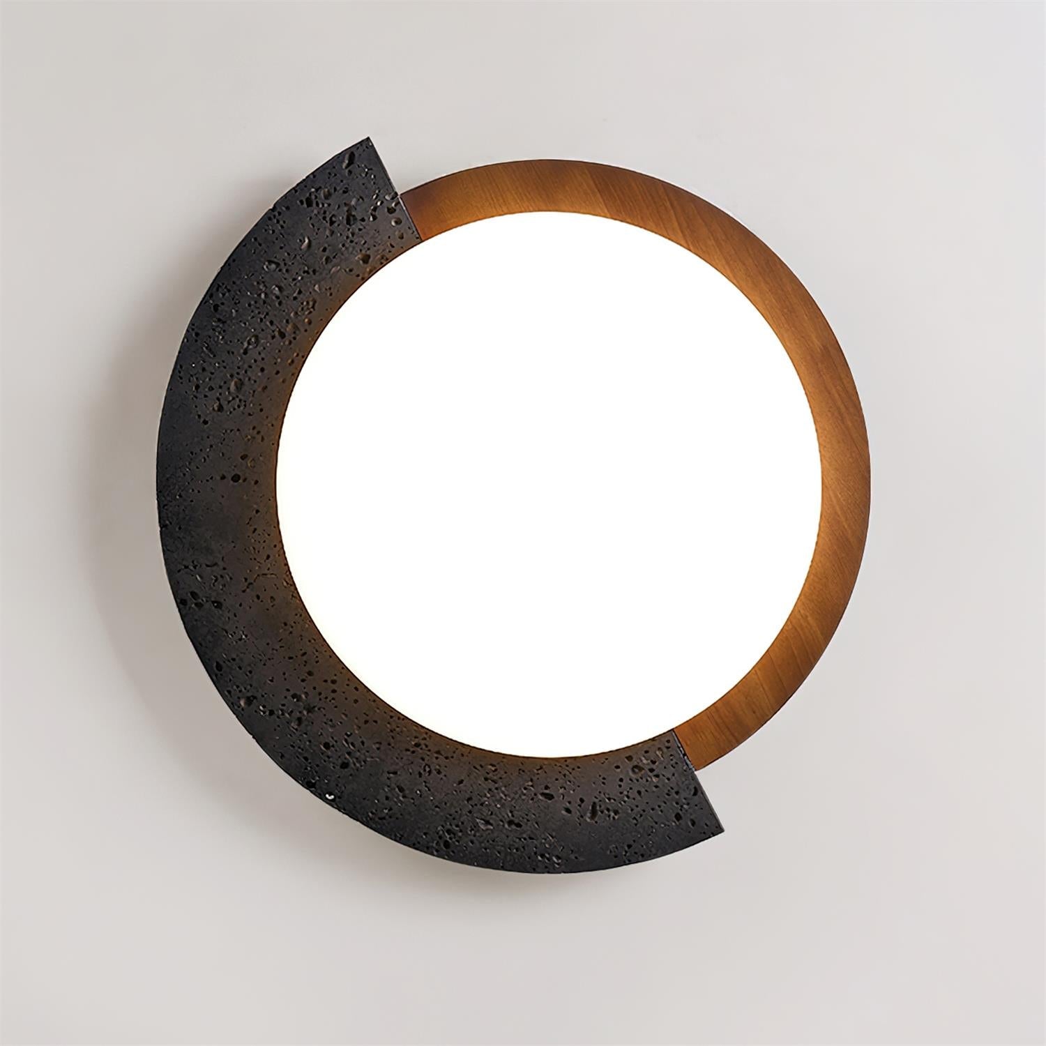 Ritta Travertine Oval LED Ceiling Light - Neutralighting